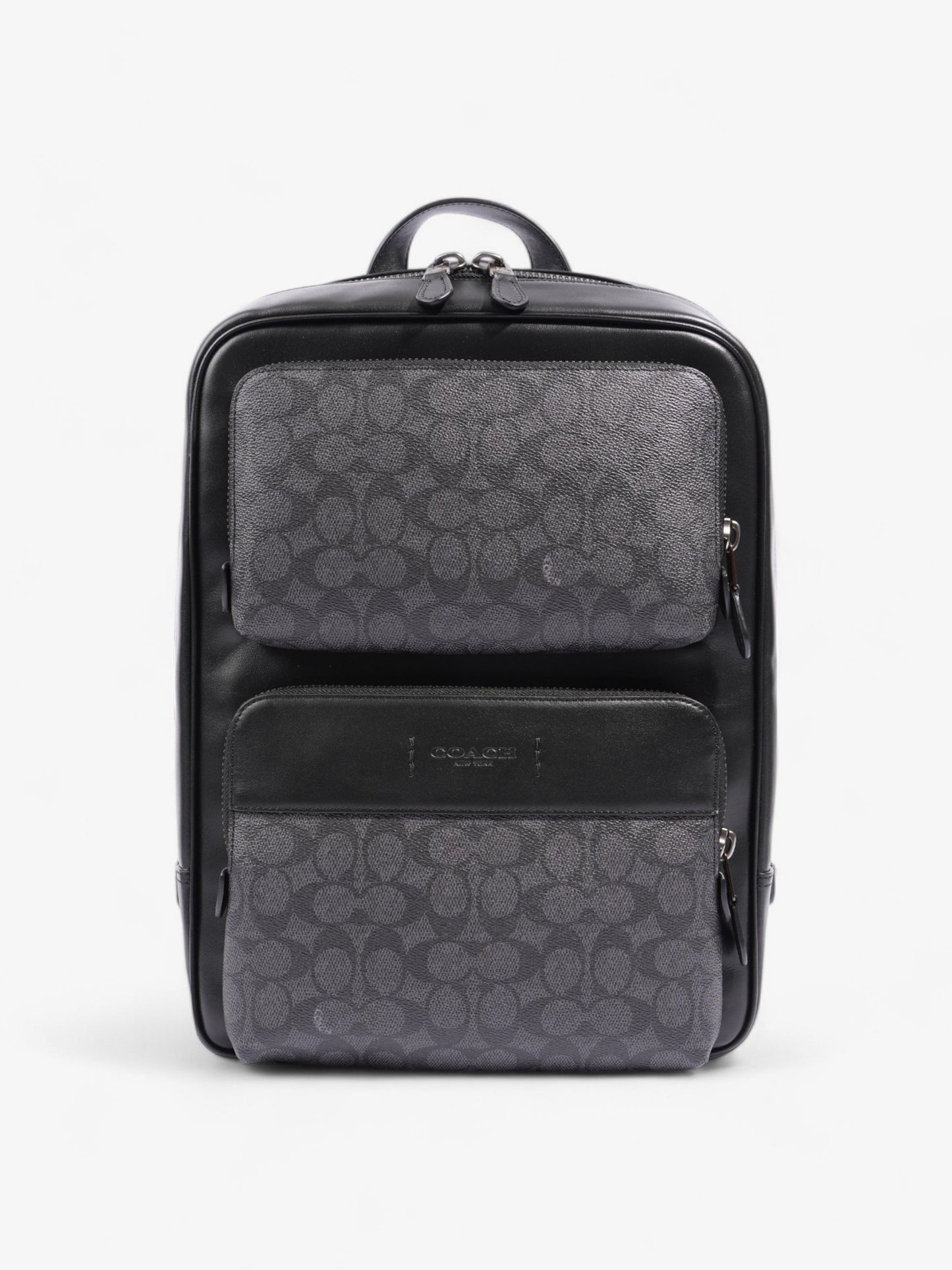 Coach Gotham Backpack Black Coated Canvas