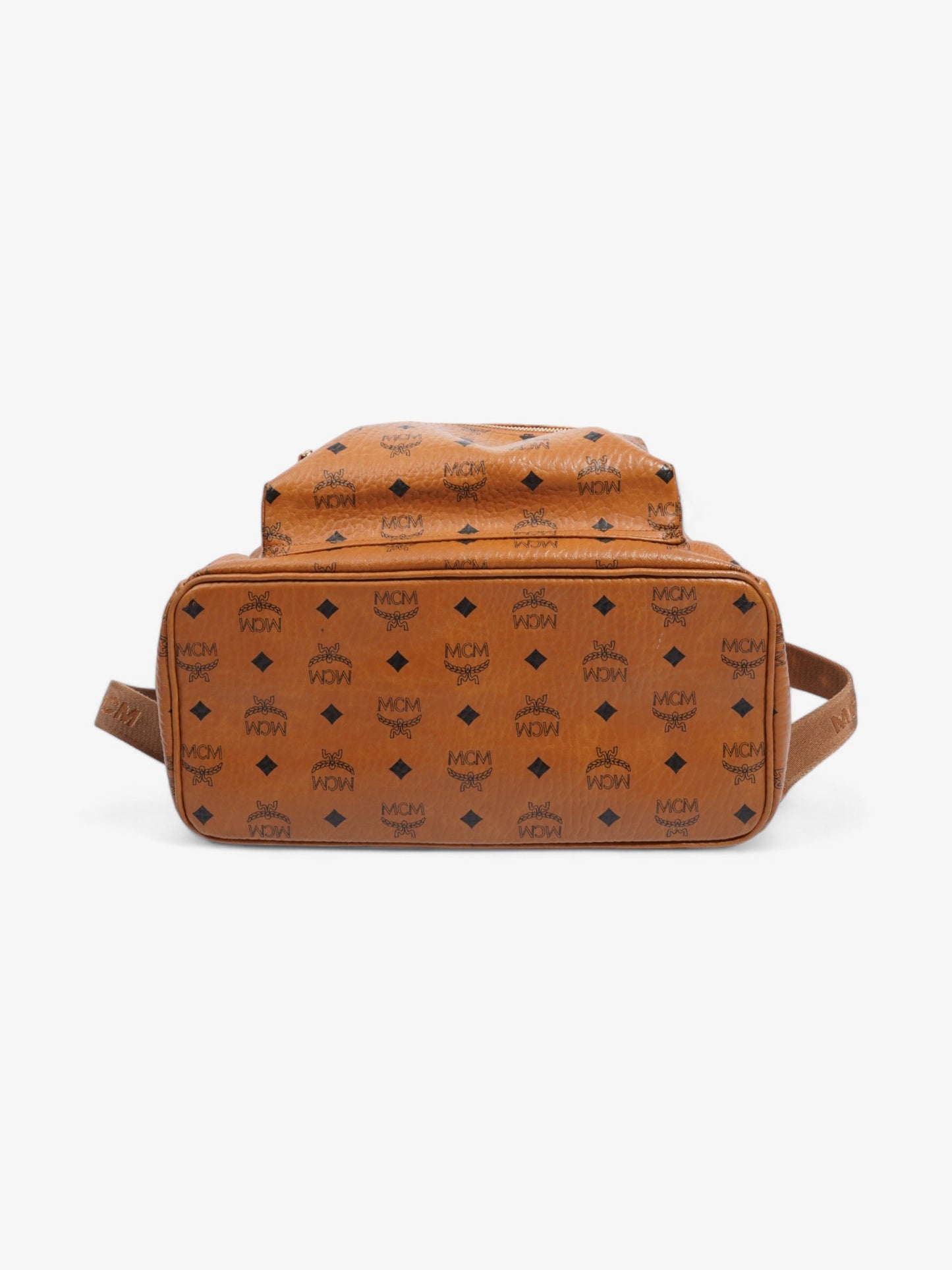 MCM Stark Backpack Cognac Leather Medium
