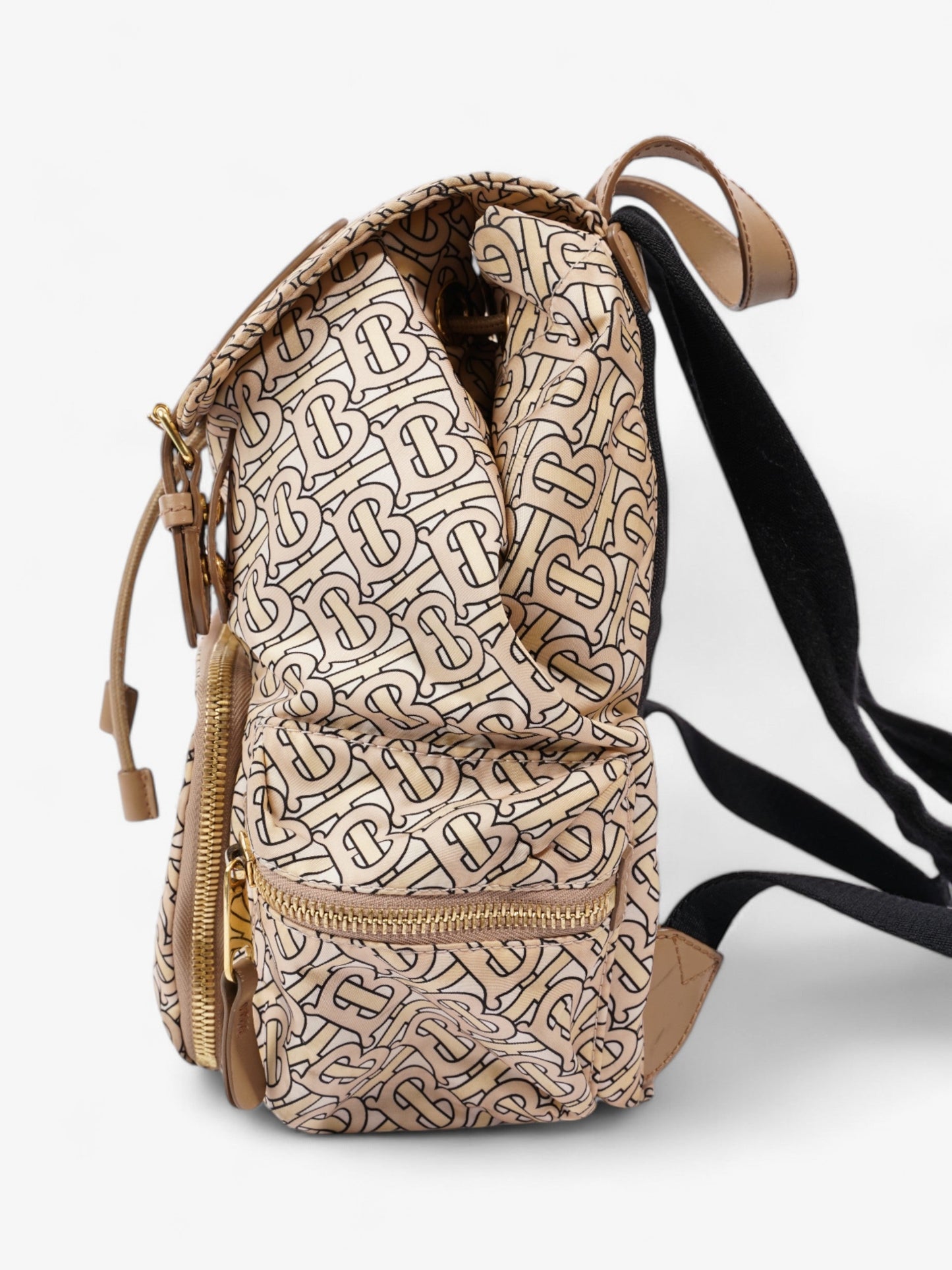 Burberry TB Backpack Blush / Beige / Black Nylon Medium