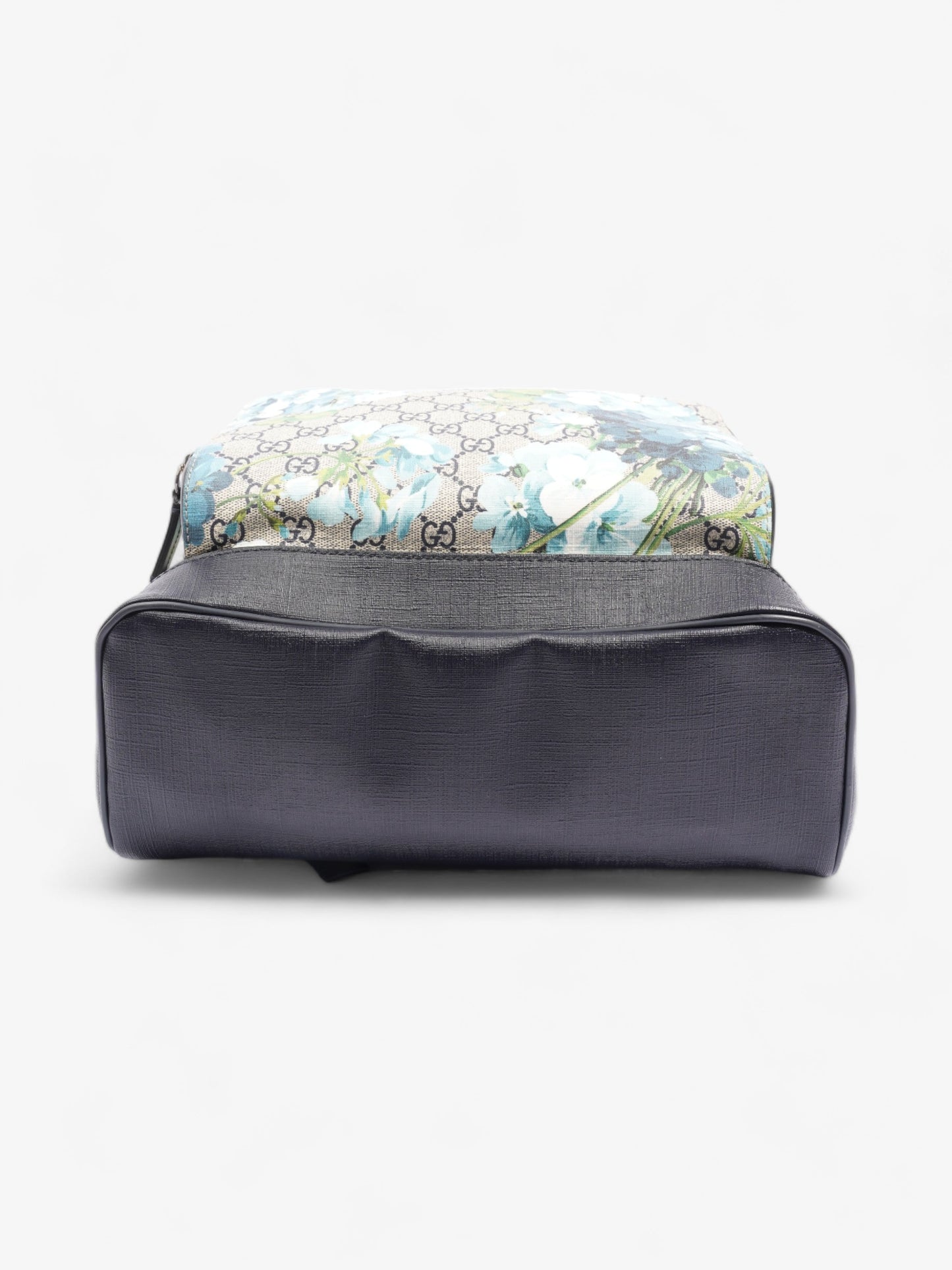 Gucci Blooms Backpack Blue Floral GG Supreme Coated Canvas