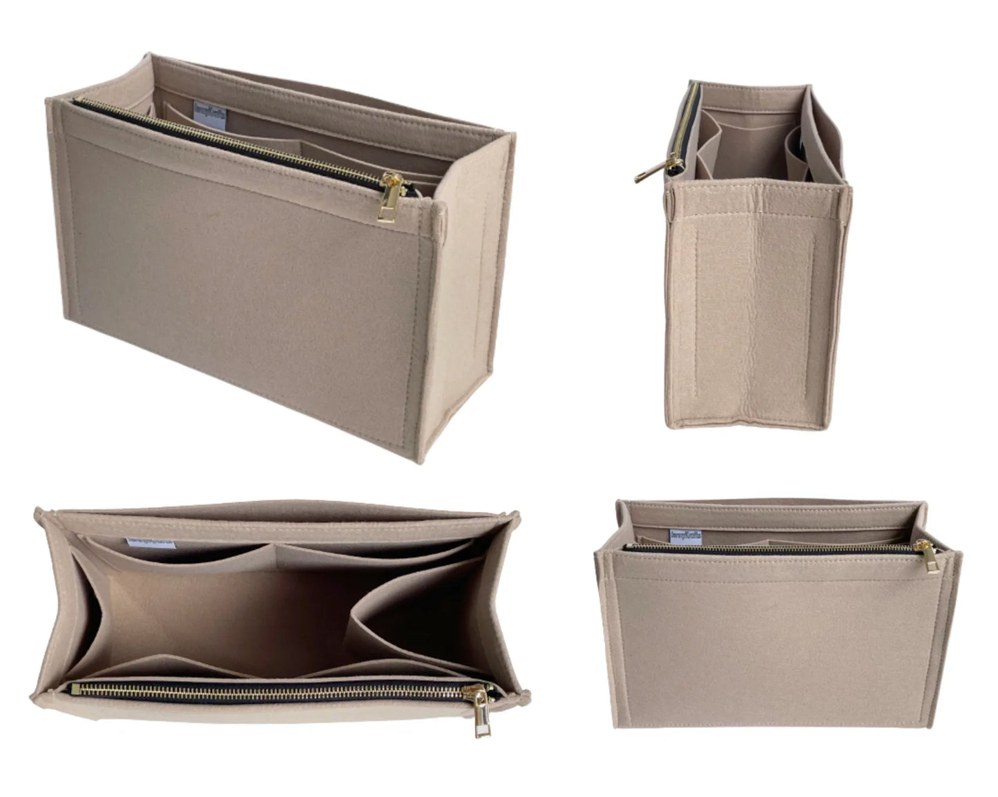 For [Large Book Tote Bag] Felt Insert Organizer Liner (Type X)