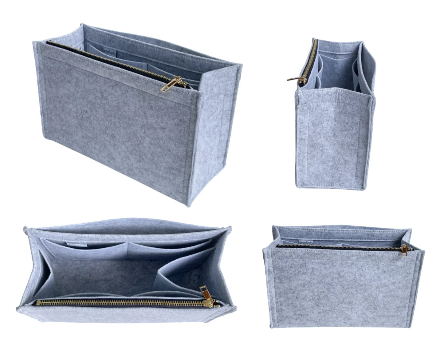 For [Large Book Tote Bag] Felt Insert Organizer Liner (Type X)