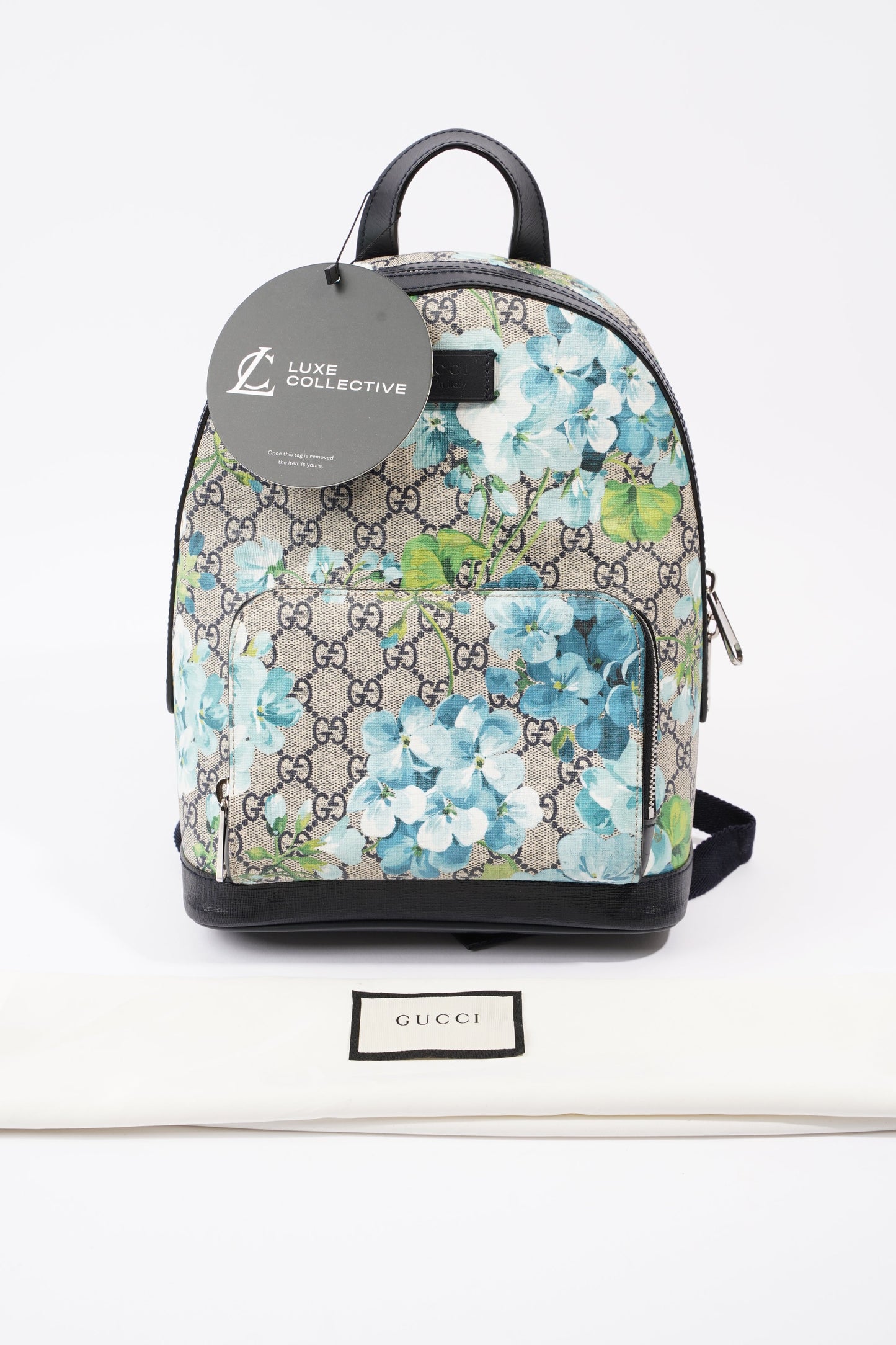 GG Supreme Blooms Day Backpack Monogram / Blue Coated Canvas