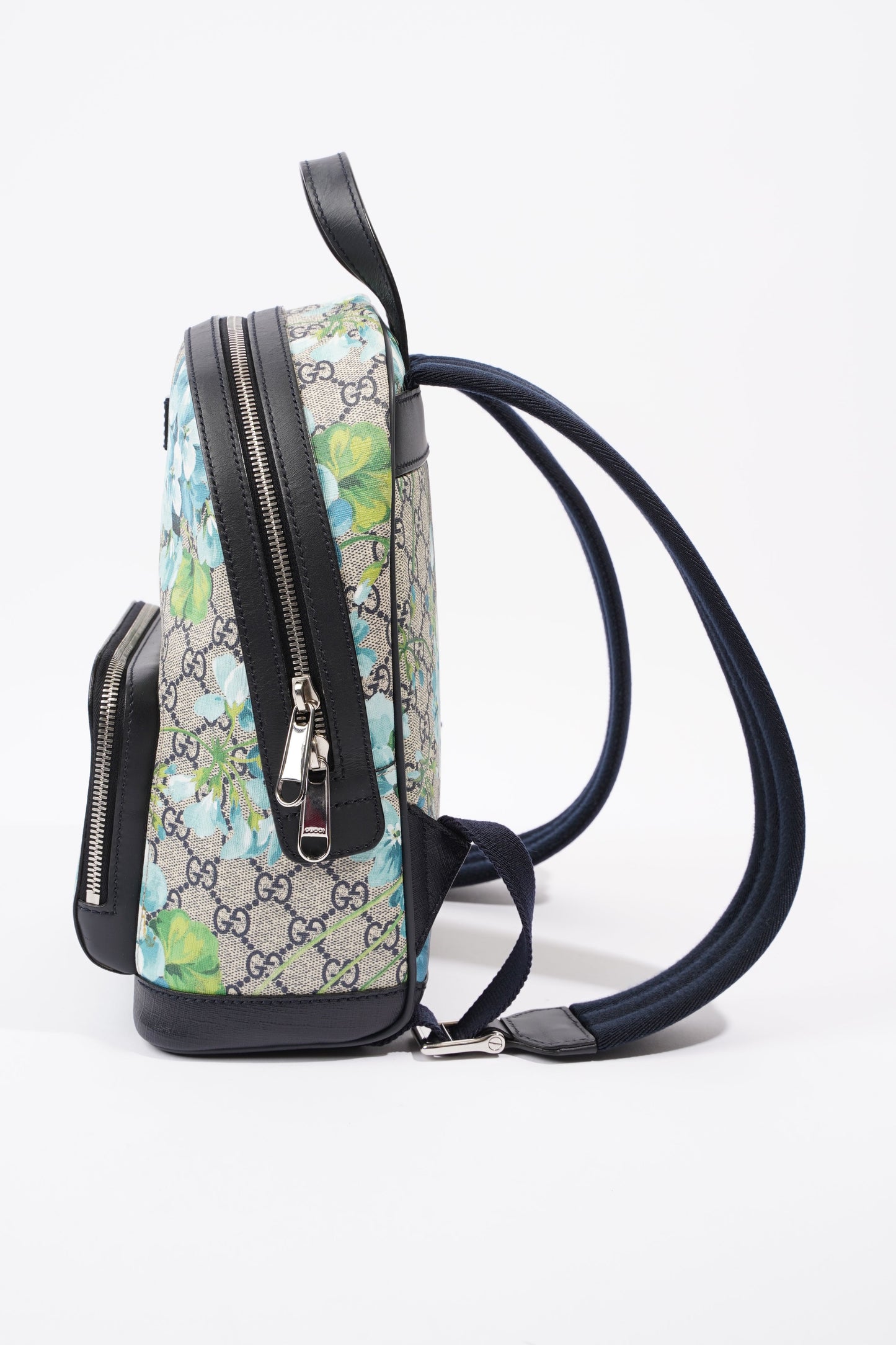 GG Supreme Blooms Day Backpack Monogram / Blue Coated Canvas