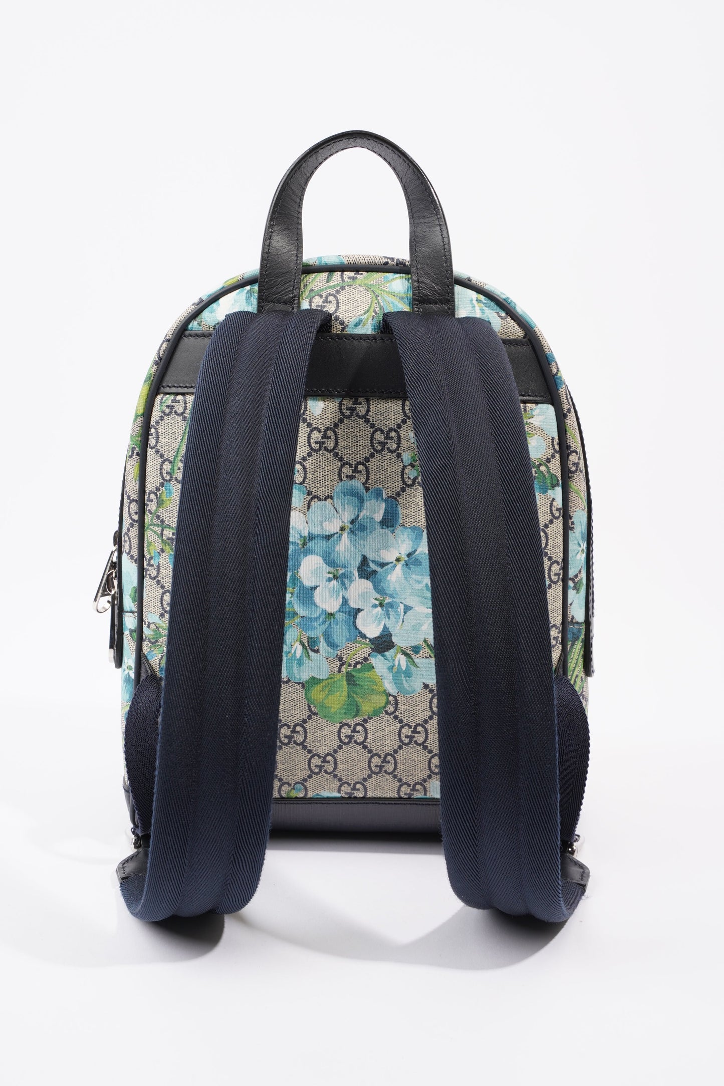 GG Supreme Blooms Day Backpack Monogram / Blue Coated Canvas