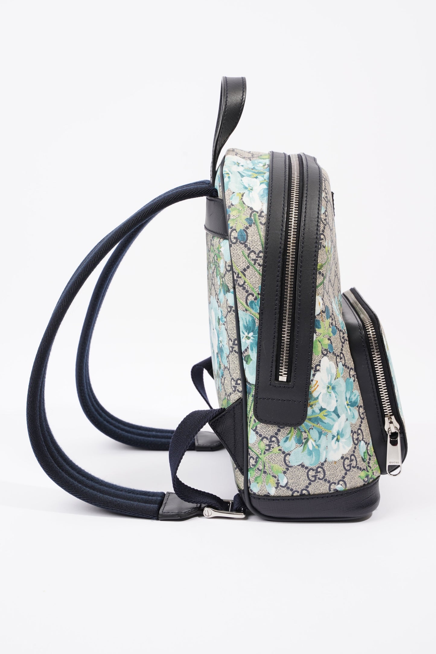 GG Supreme Blooms Day Backpack Monogram / Blue Coated Canvas