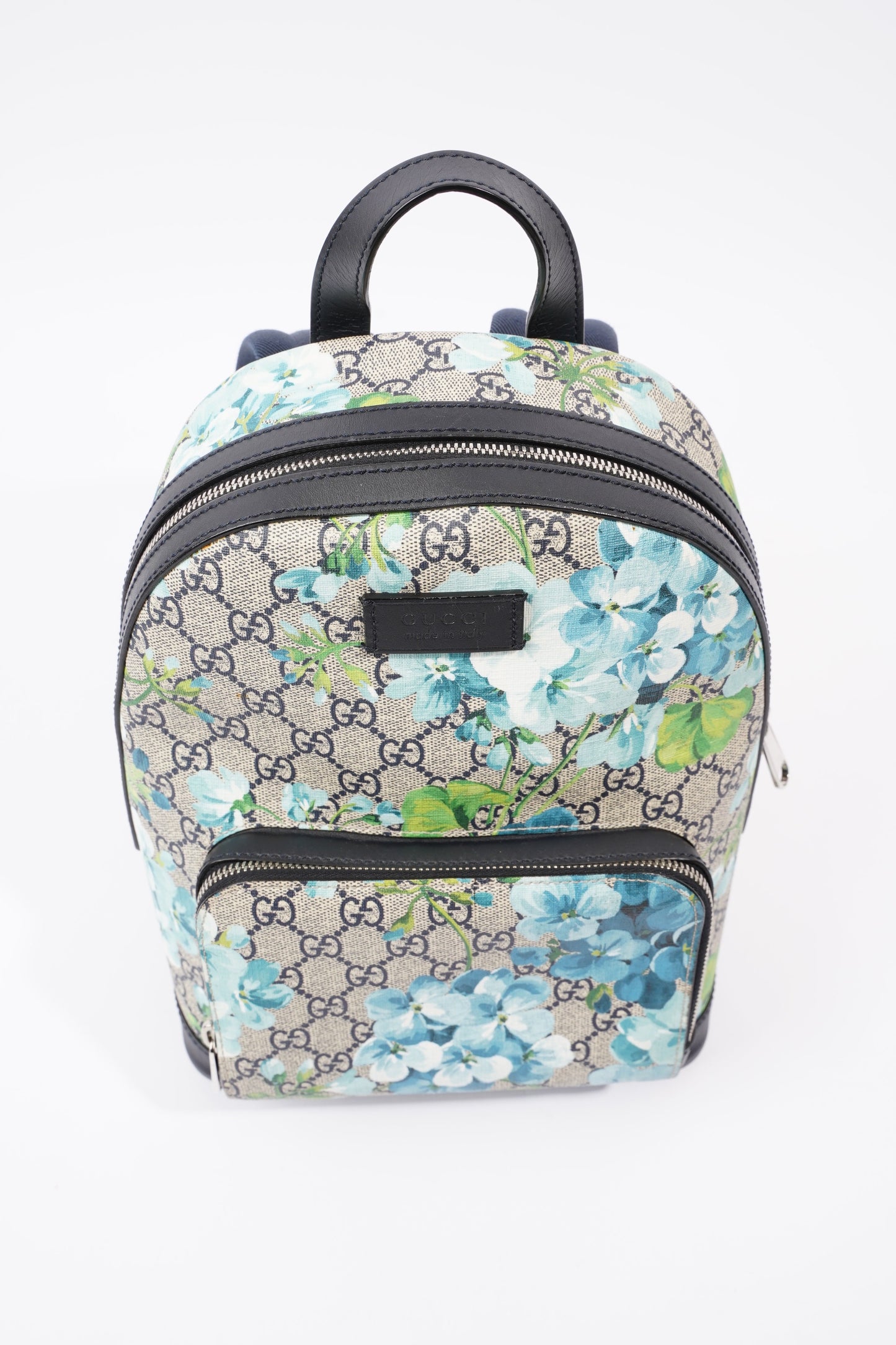 GG Supreme Blooms Day Backpack Monogram / Blue Coated Canvas