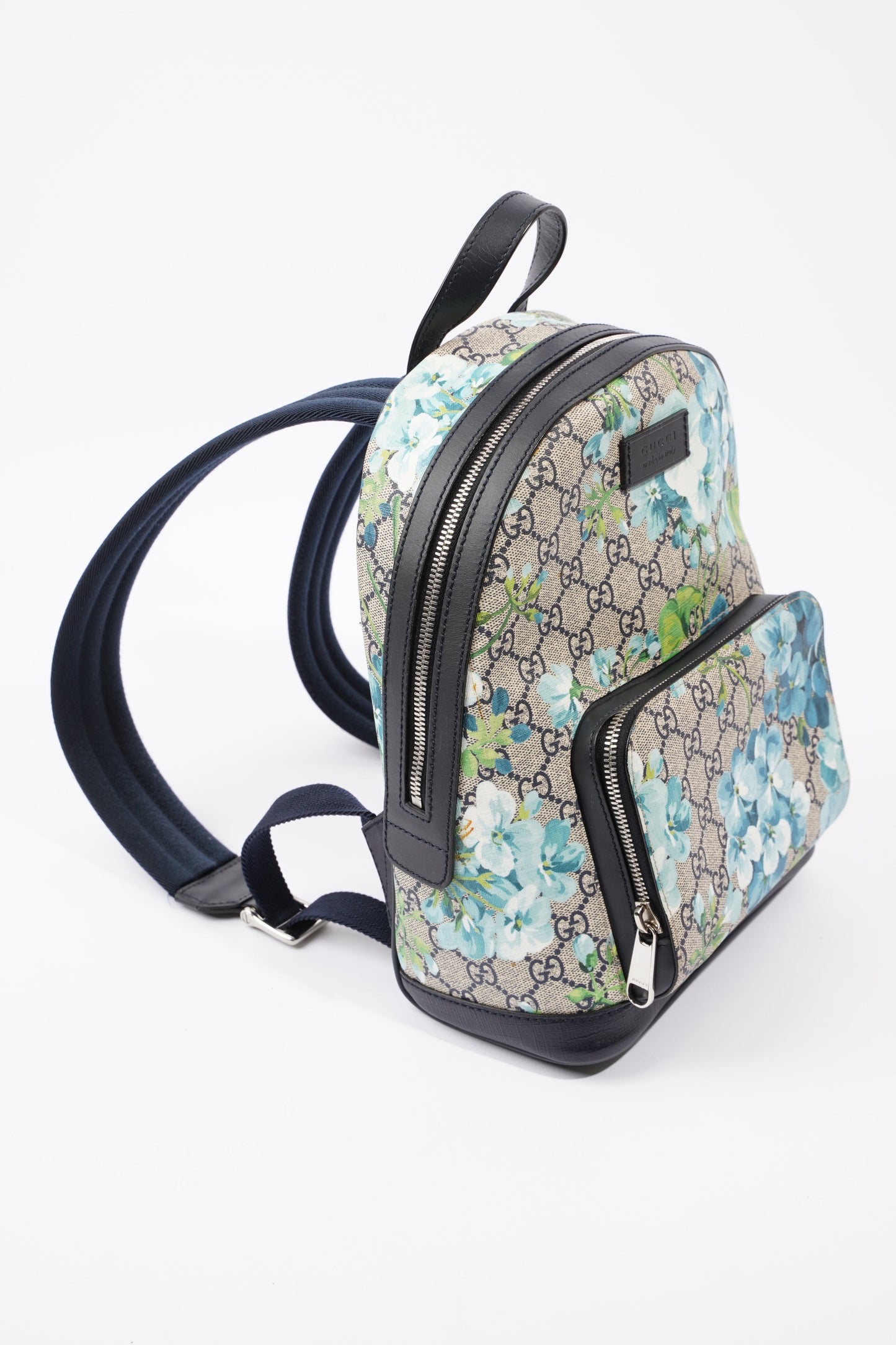 GG Supreme Blooms Day Backpack Monogram / Blue Coated Canvas