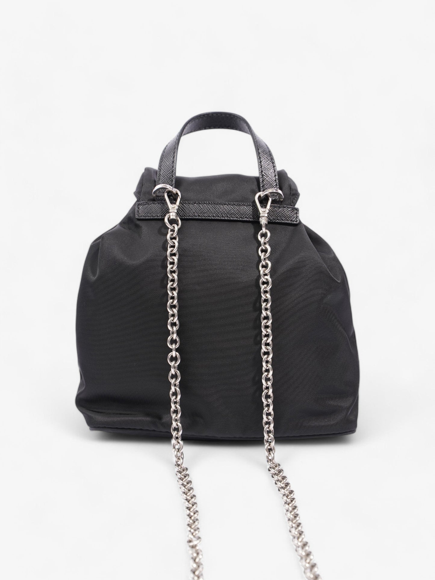 Prada Vela Backpack Black Nylon Mini