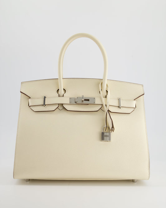 *RARE & HOT* Hermès Birkin Bag 30cm spectre shops in Nata Epsom Leather with Palladium Hardware