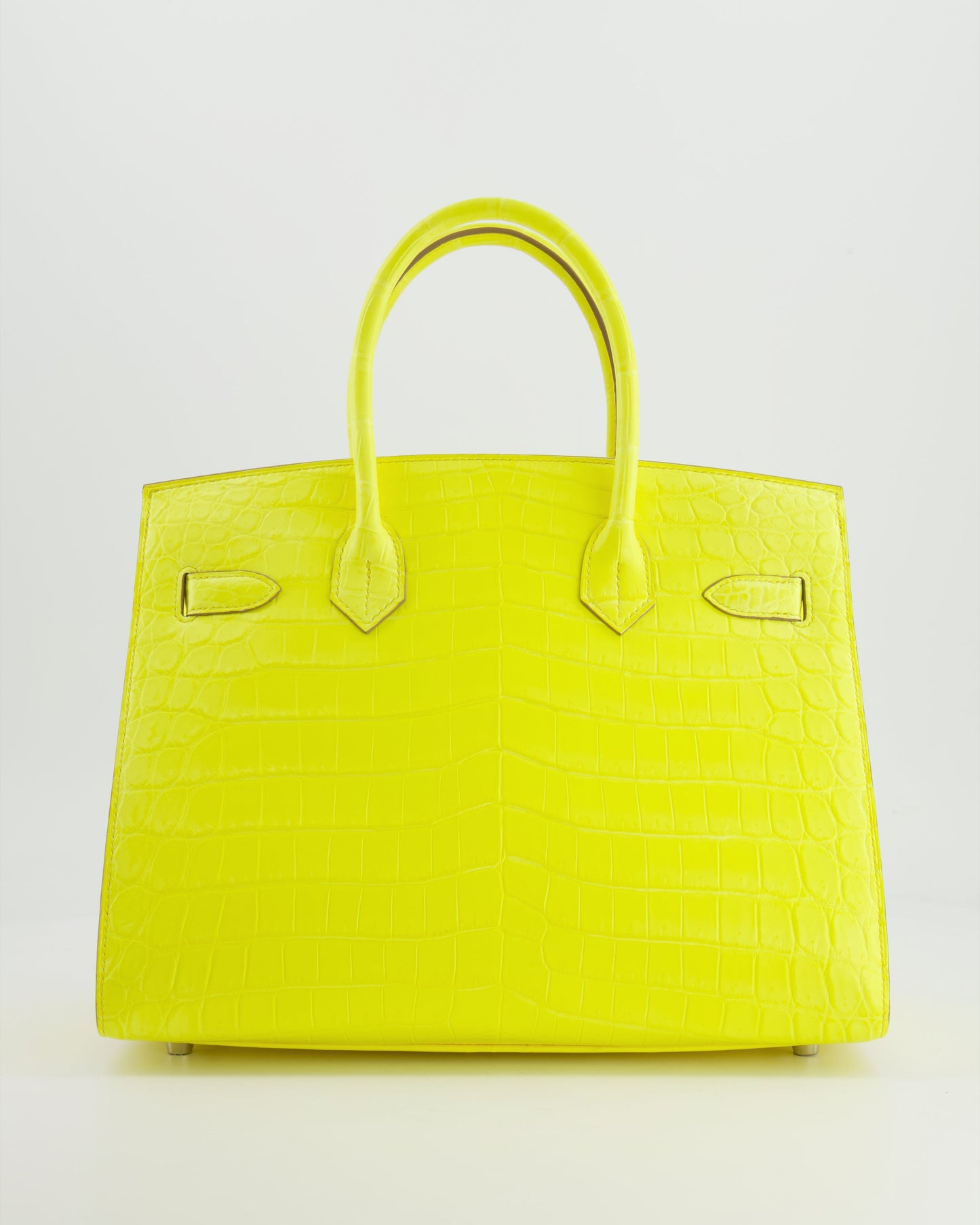 *RARE* Hermès Birkin 30cm Bag spectre shops in Jaune Citron Crocodile Niloticus with Palladium Hardware