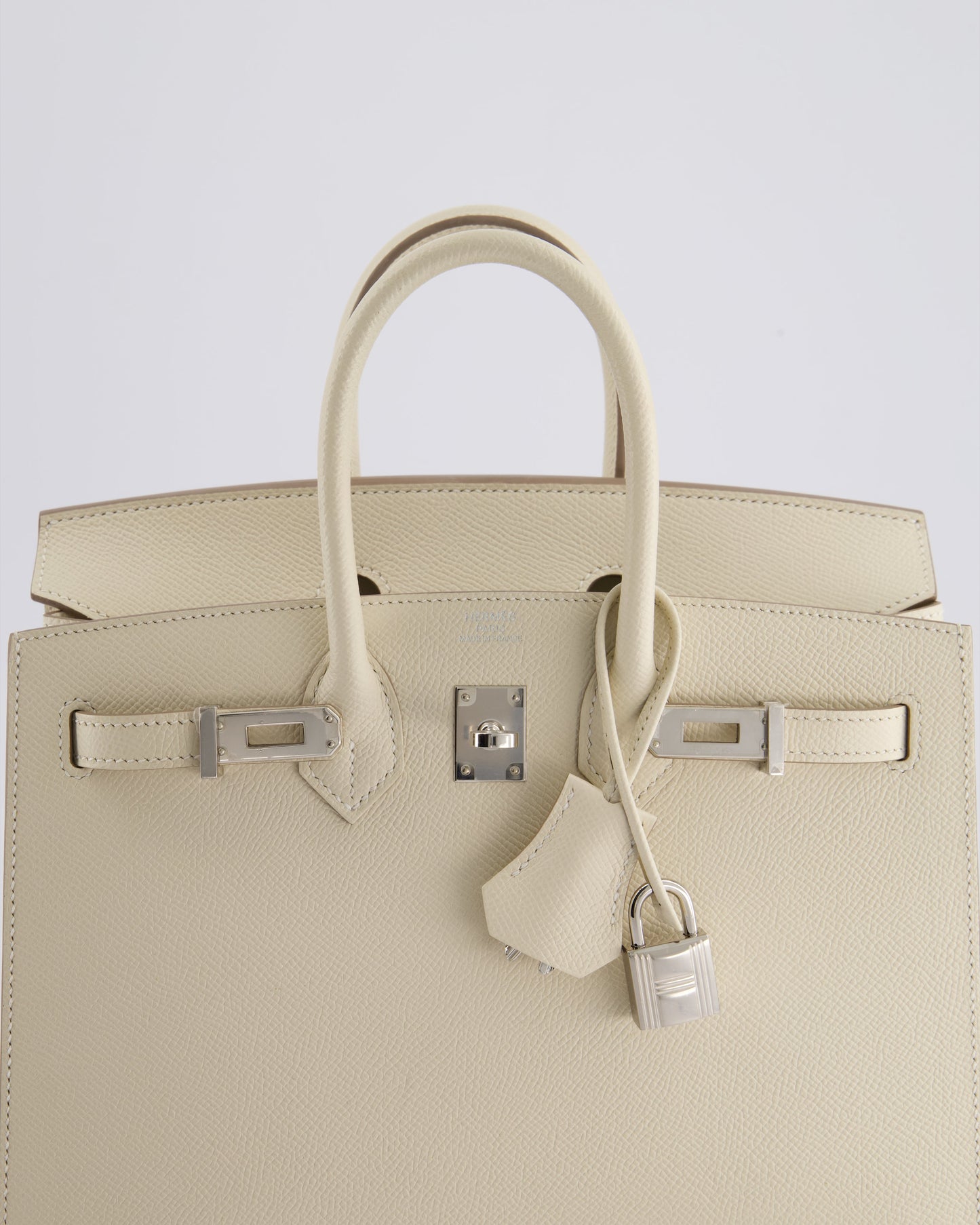 *RARE & FIRE PRICE* Hermès Birkin 25cm spectre shops Bag in Craie Epsom Leather with Palladium Hardware