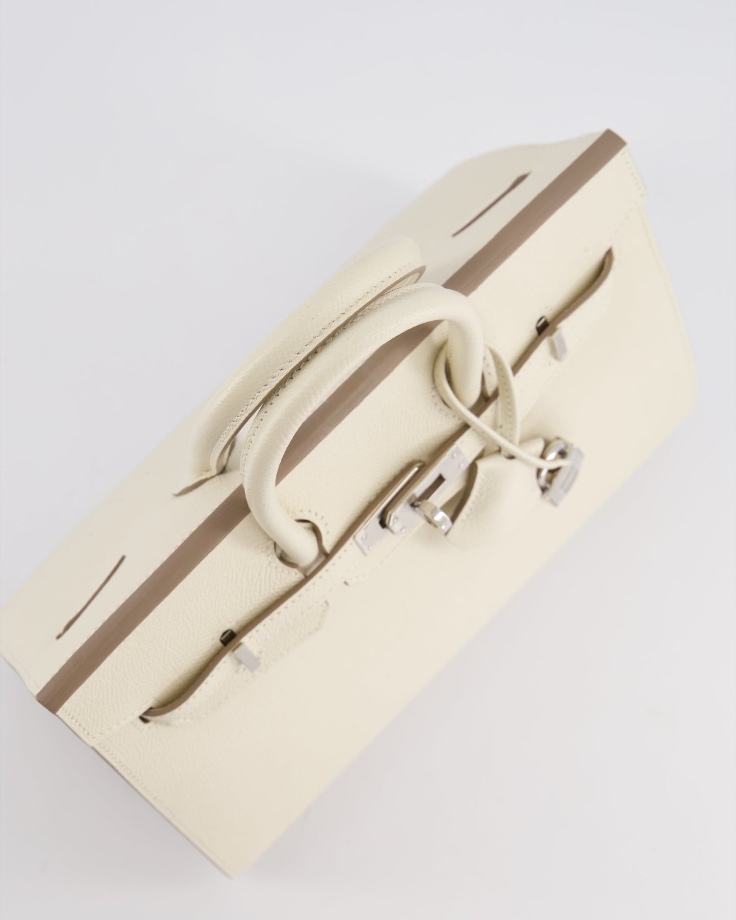 *RARE & FIRE PRICE* Hermès Birkin 25cm spectre shops Bag in Craie Epsom Leather with Palladium Hardware