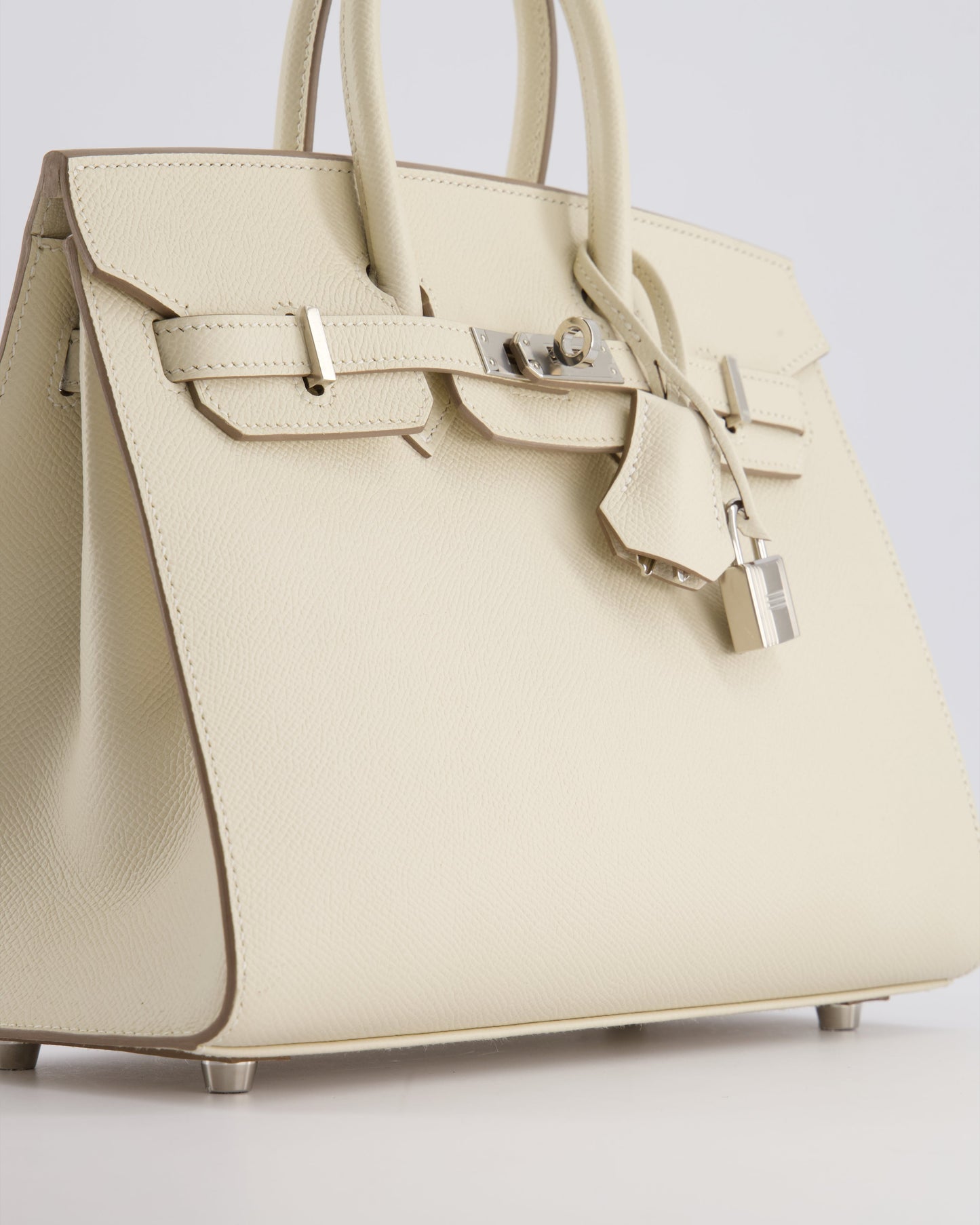 *RARE & FIRE PRICE* Hermès Birkin 25cm spectre shops Bag in Craie Epsom Leather with Palladium Hardware