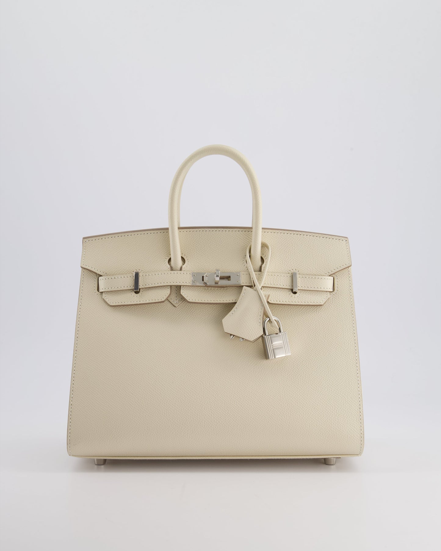 *RARE & FIRE PRICE* Hermès Birkin 25cm spectre shops Bag in Craie Epsom Leather with Palladium Hardware