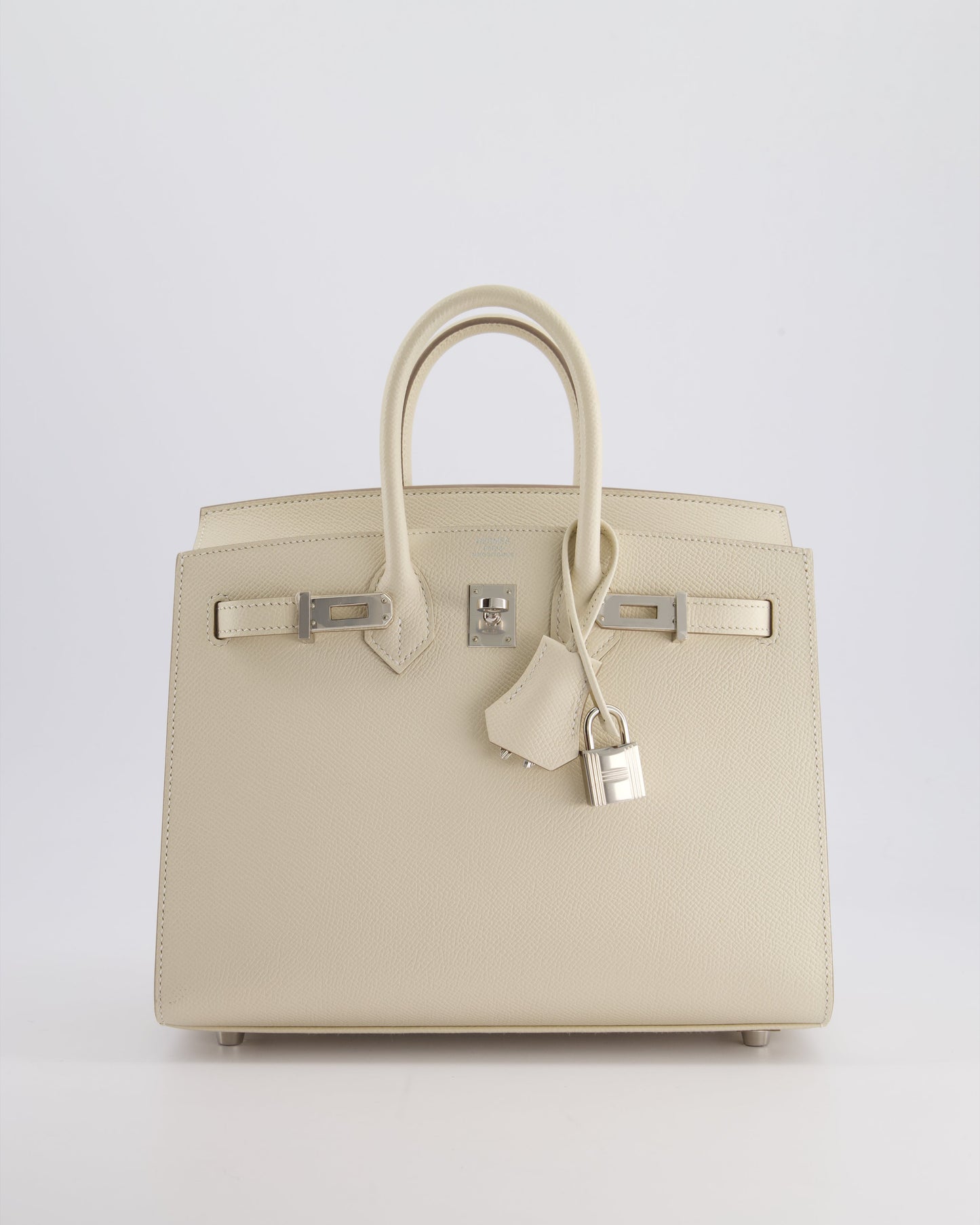 *RARE & FIRE PRICE* Hermès Birkin 25cm spectre shops Bag in Craie Epsom Leather with Palladium Hardware