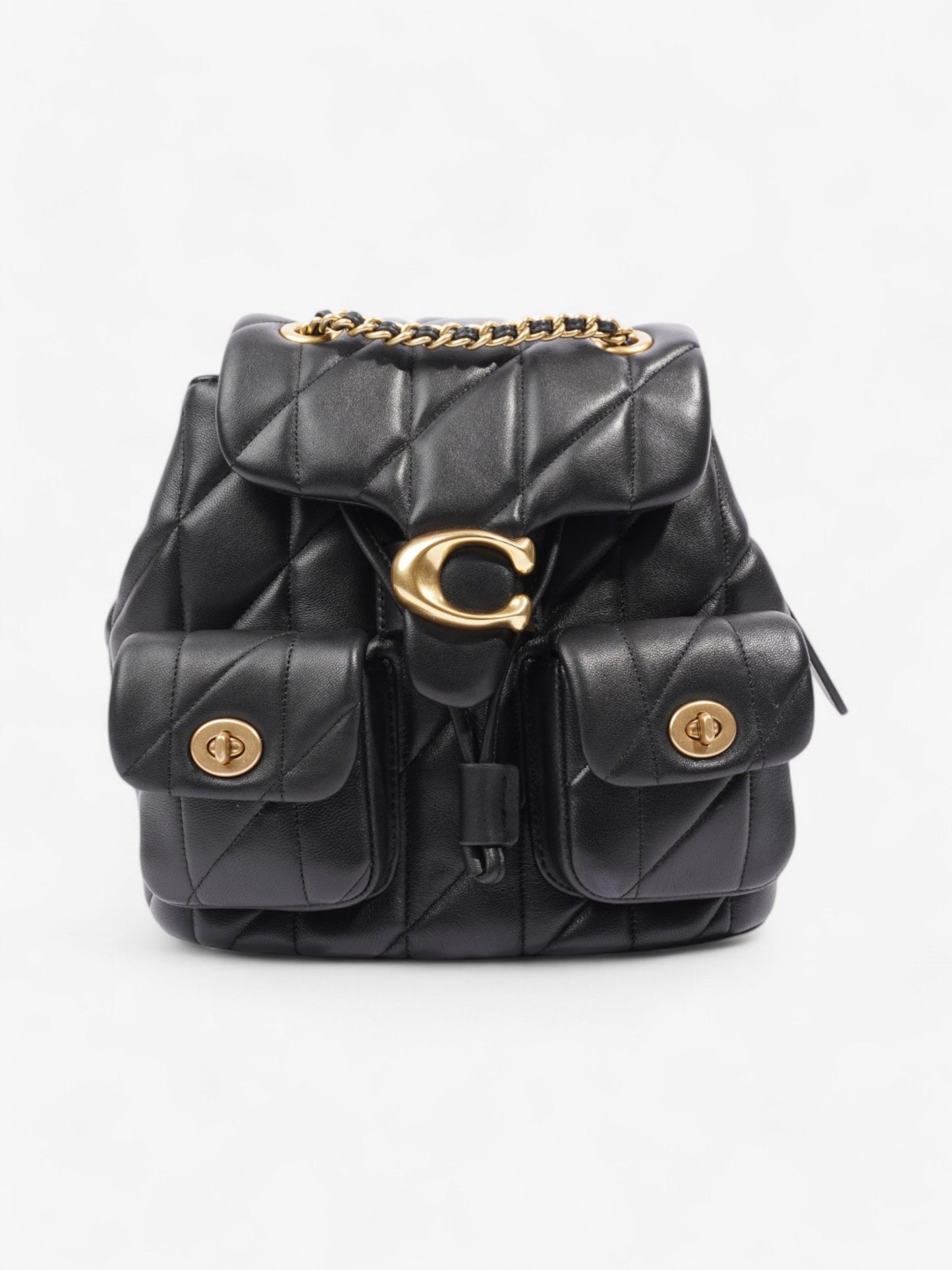 Coach Tabby Backpack Black Leather