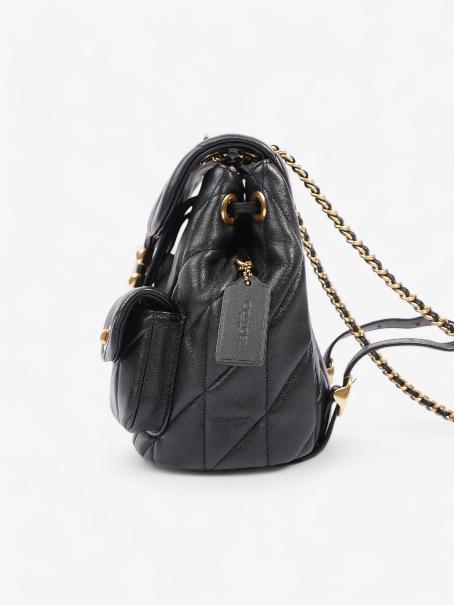 Coach Tabby Backpack Black Leather