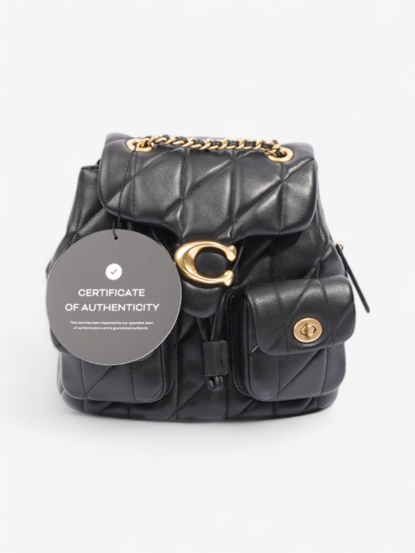 Coach Tabby Backpack Black Leather