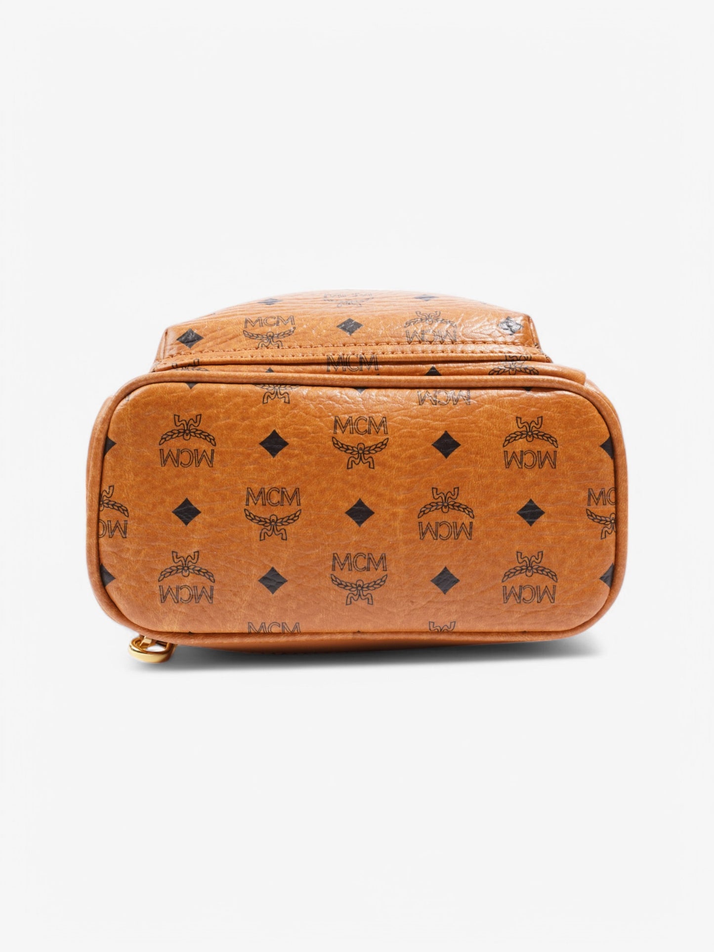 MCM Stark Mini Backpack Tan Leather