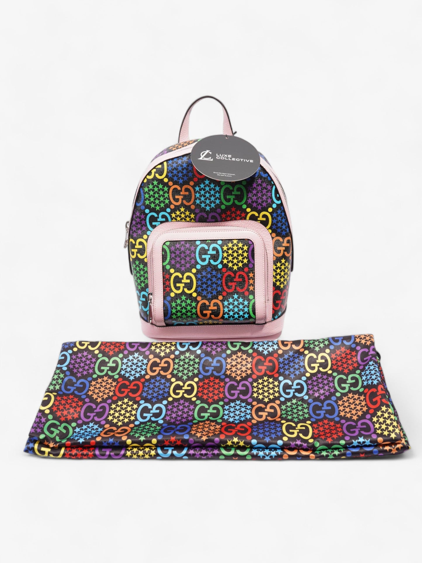 GG Supreme Psychedelic Backpack Black / Pink / Blue Small