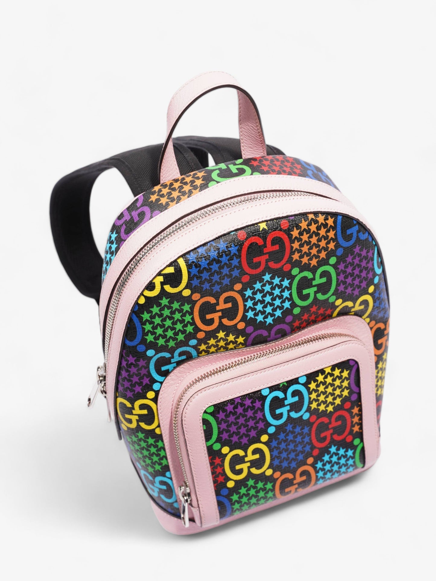 GG Supreme Psychedelic Backpack Black / Pink / Blue Small