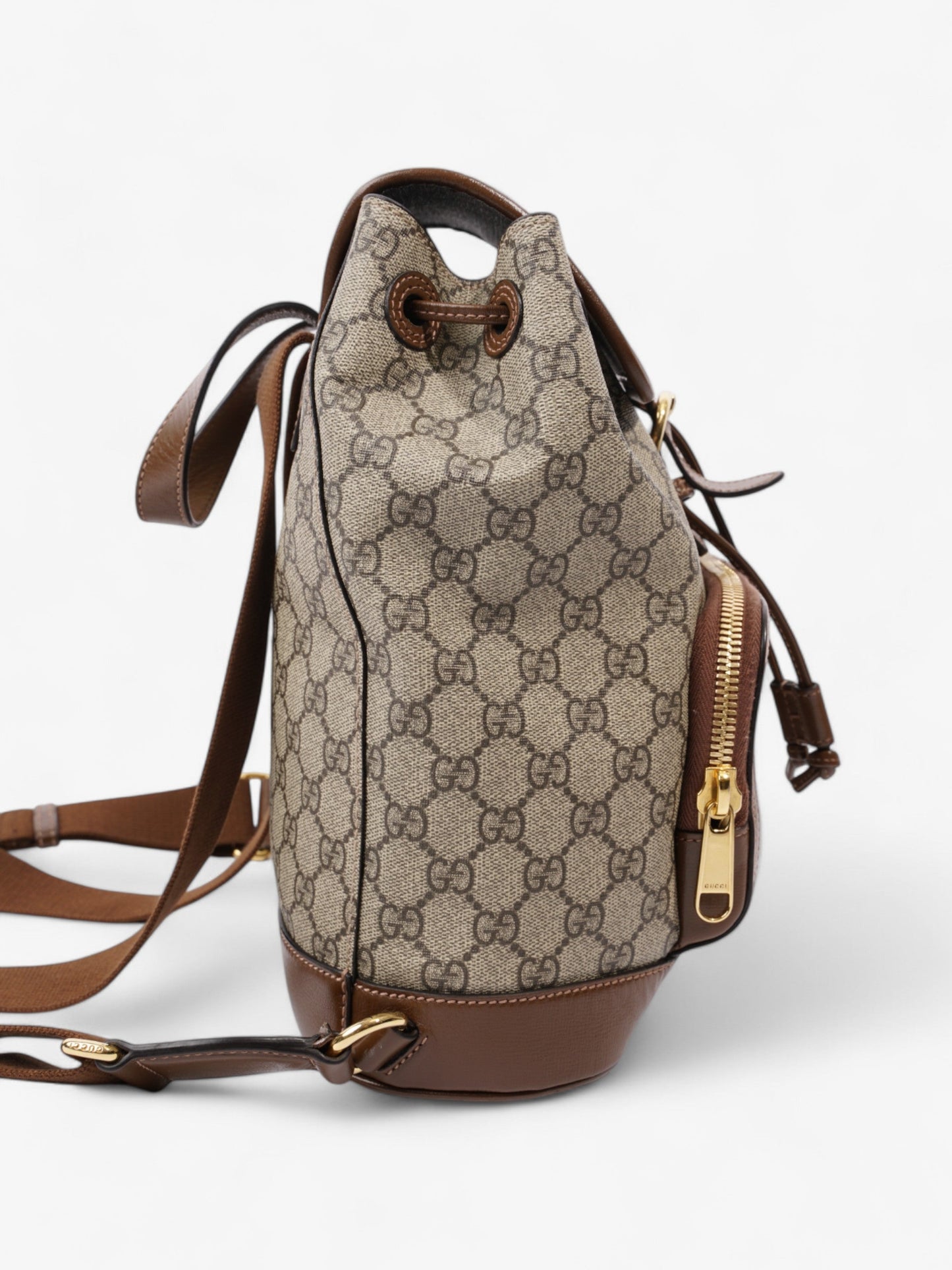 Gucci GG Backpack GG Supreme / Brown Canvas Small