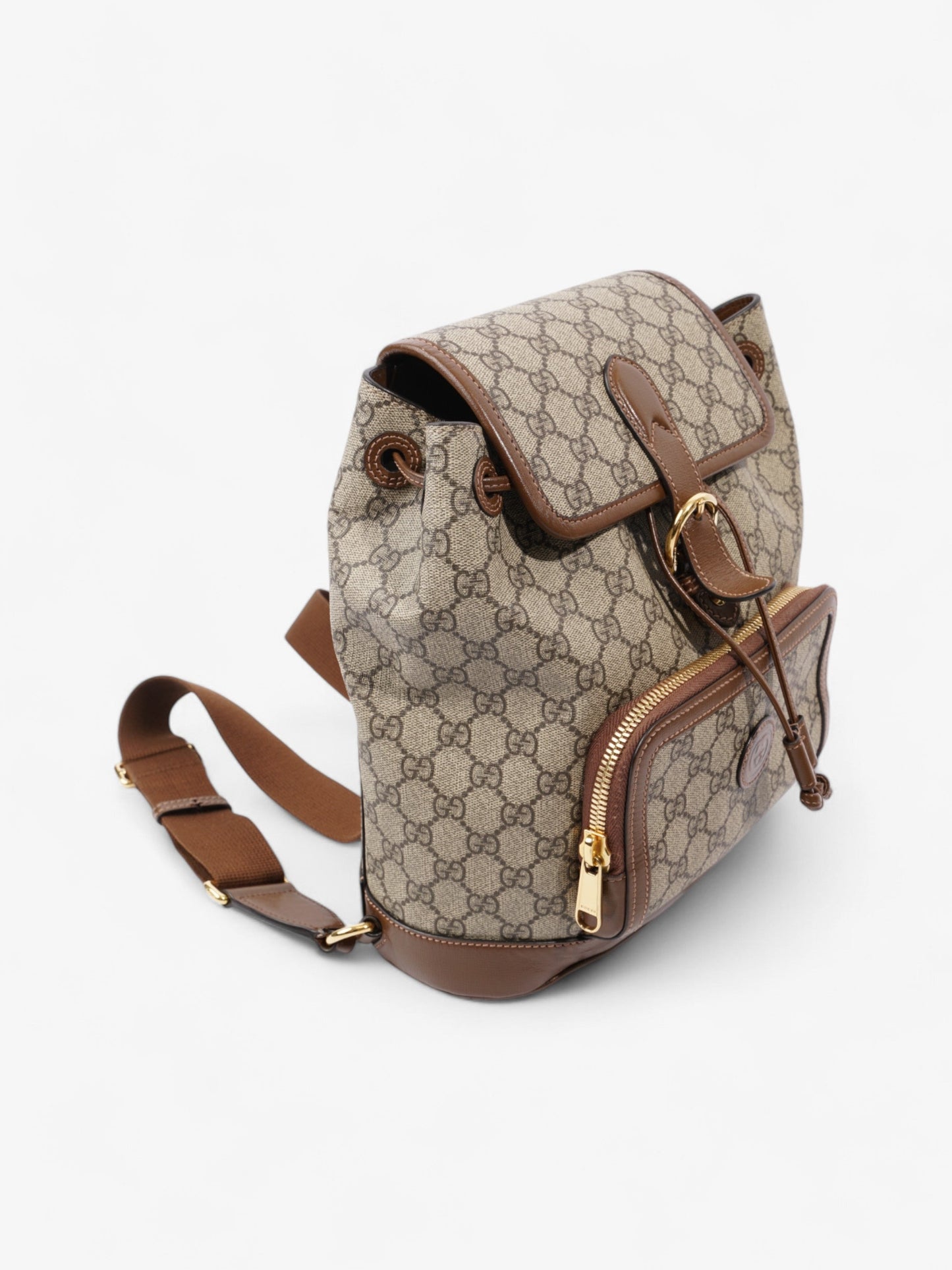 Gucci GG Backpack GG Supreme / Brown Canvas Small