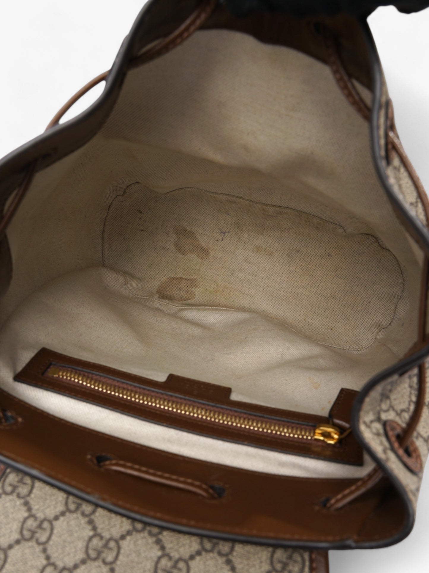 Gucci GG Backpack GG Supreme / Brown Canvas Small