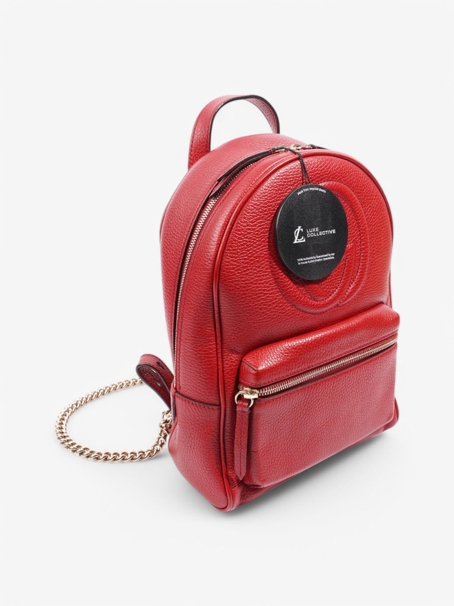 Gucci Soho Disco Backpack Red Leather