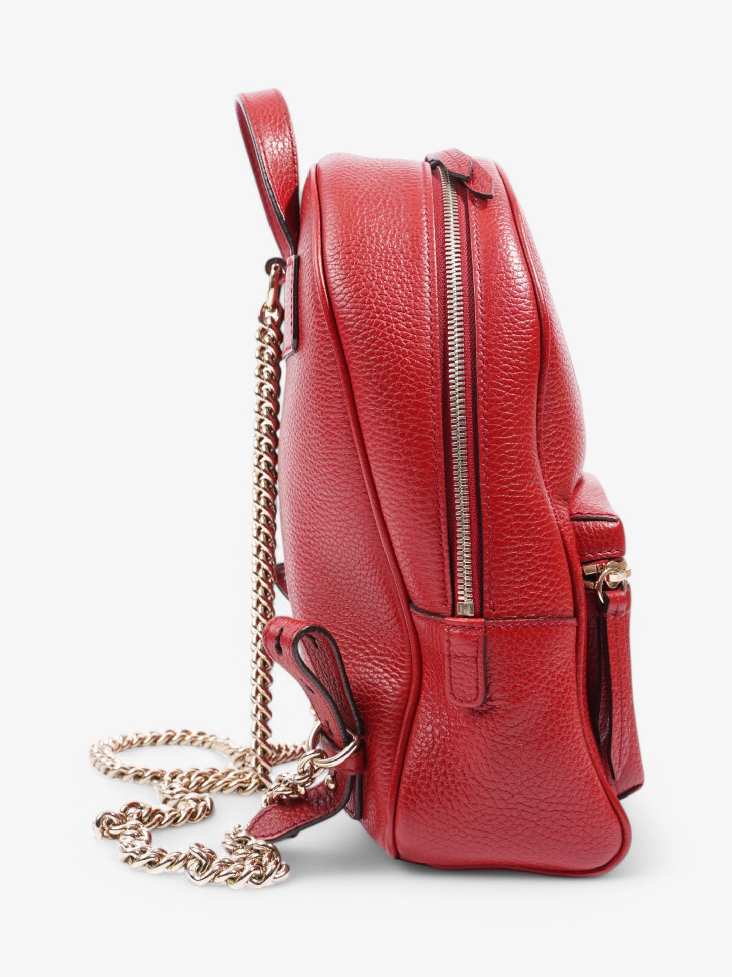 Gucci Soho Disco Backpack Red Leather