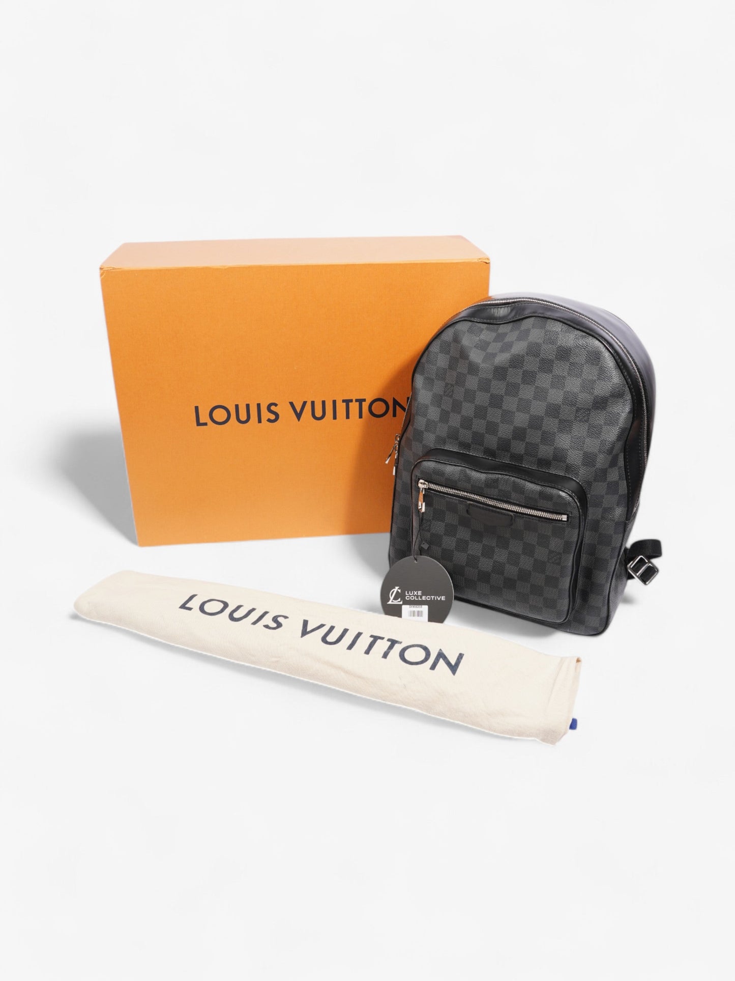 Louis Vuitton Josh Backpack Damier Ebene Coated Canvas