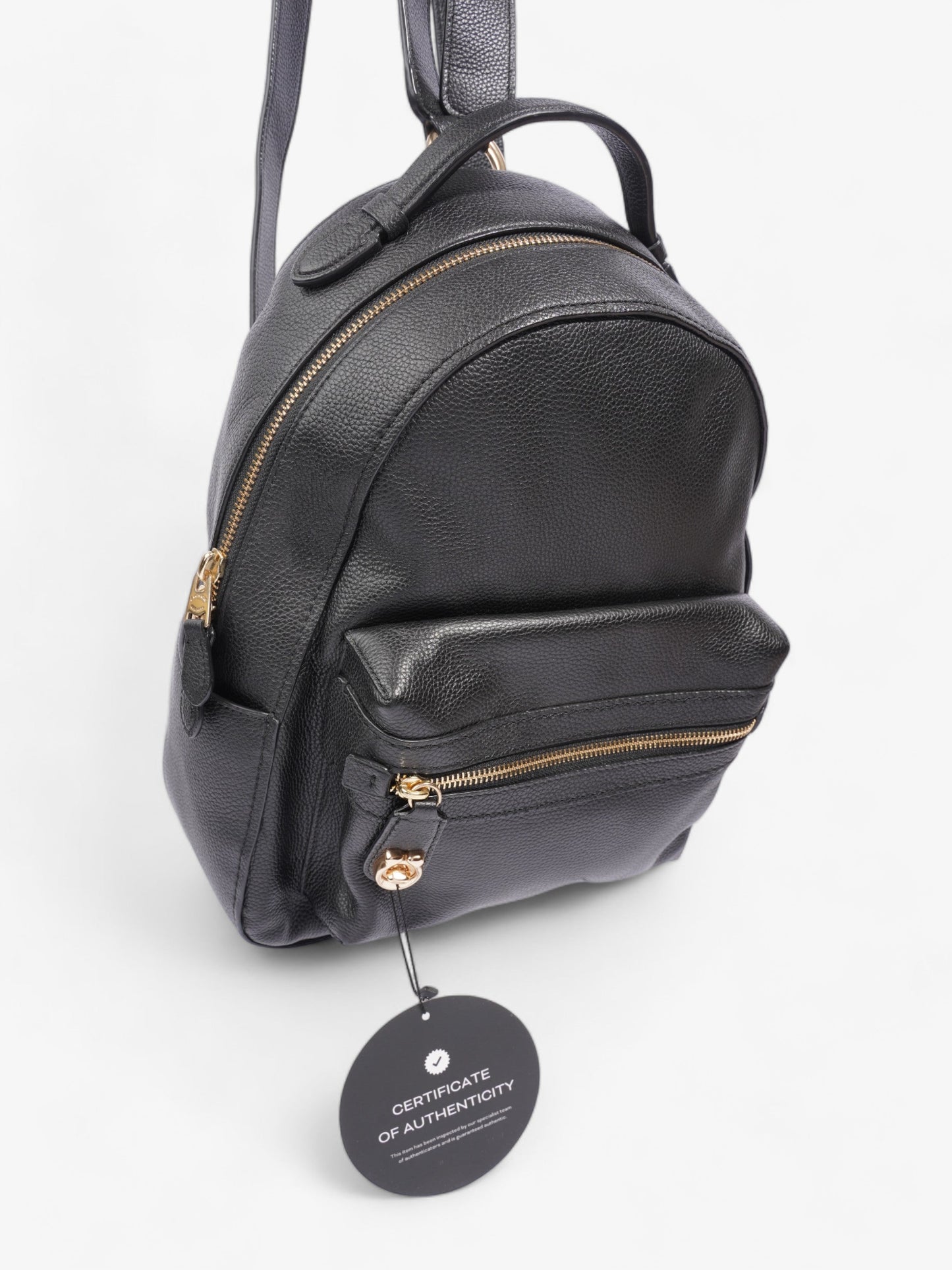 Campus Backpack Black Leather