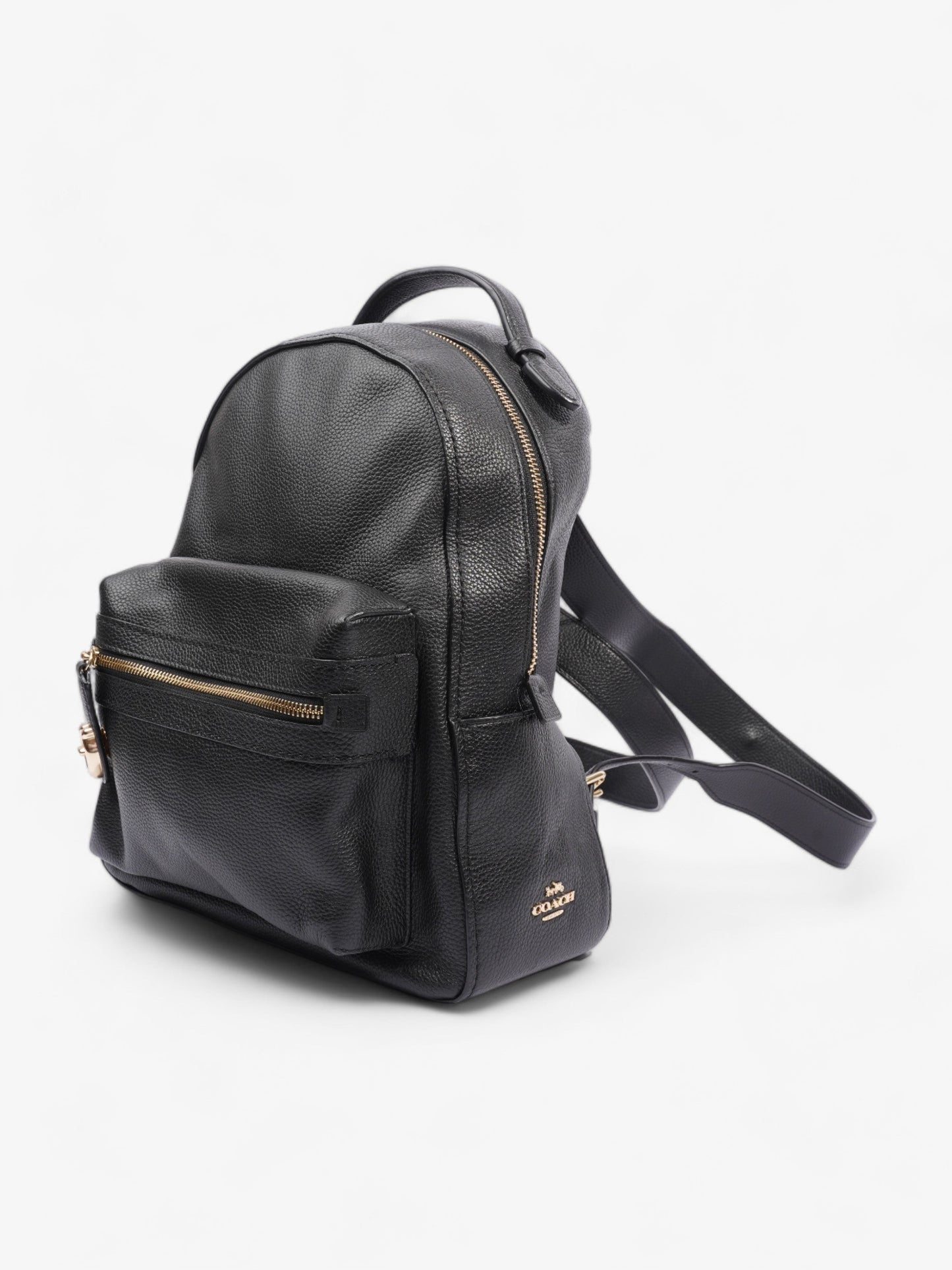 Campus Backpack Black Leather