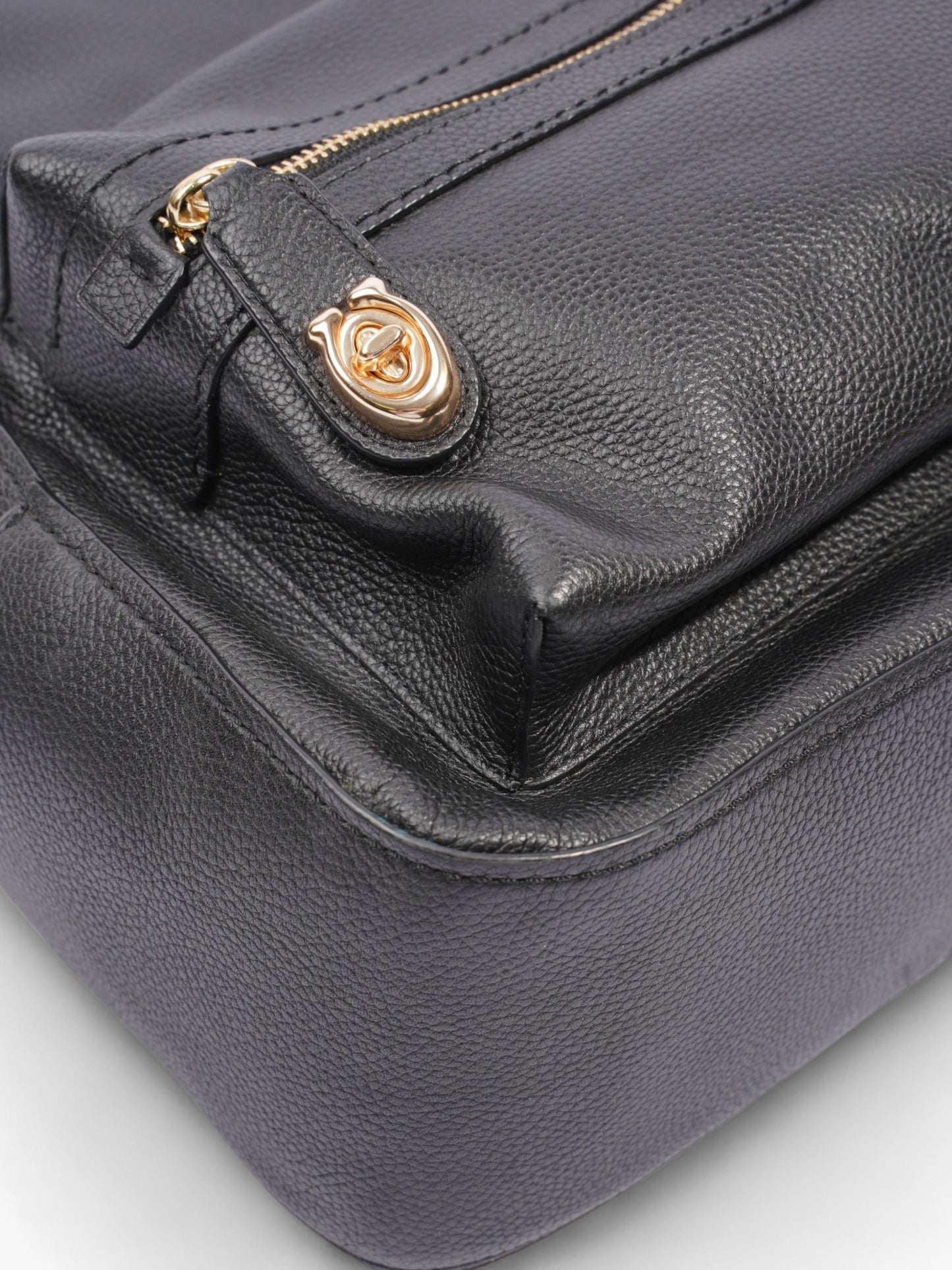 Campus Backpack Black Leather