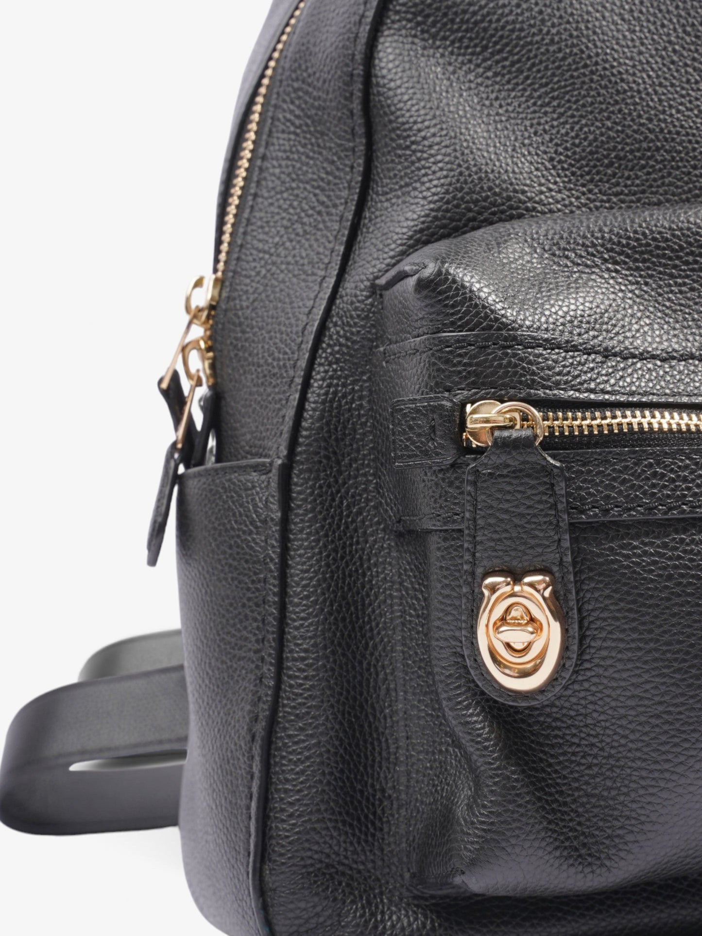 Campus Backpack Black Leather