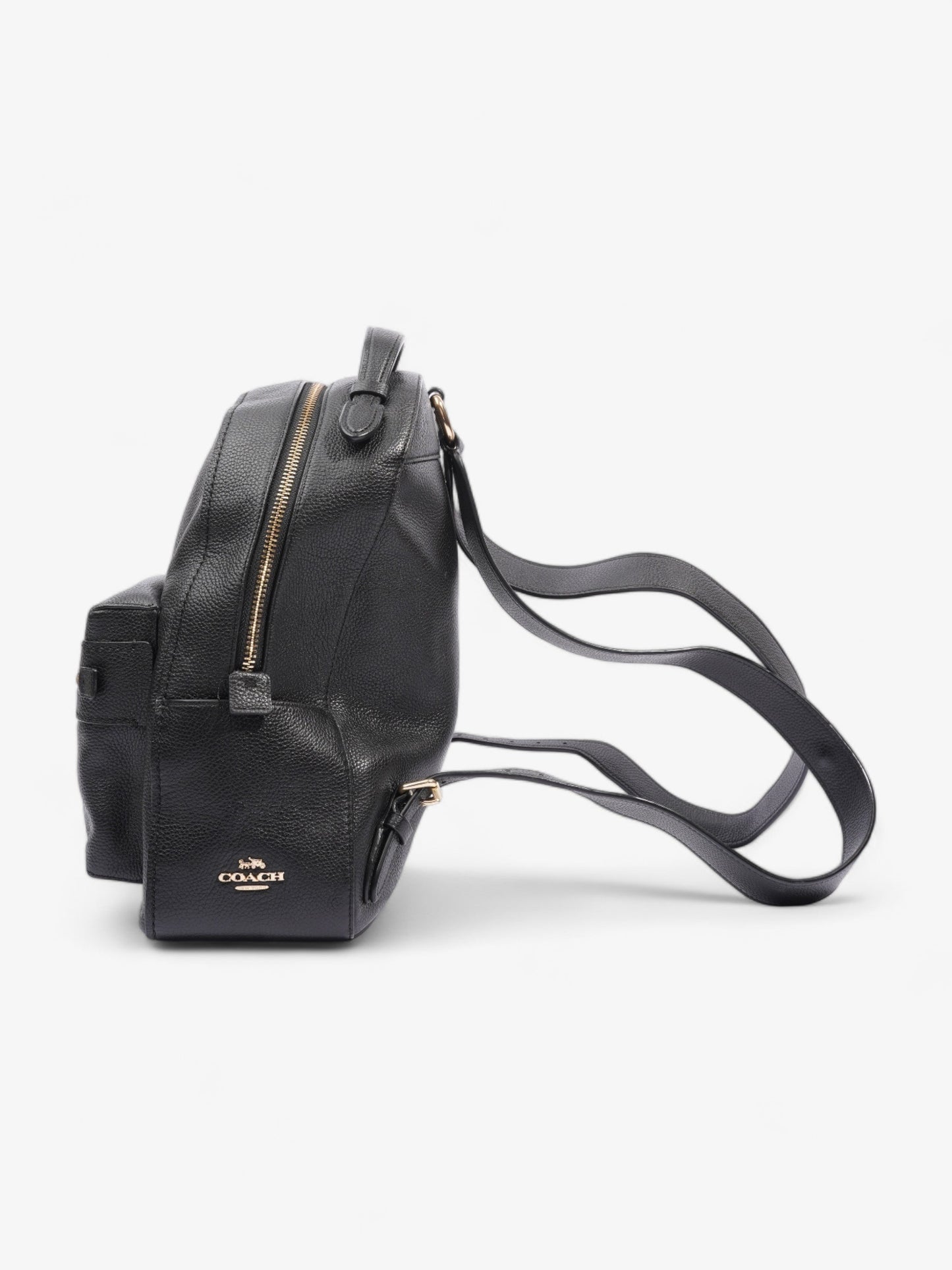 Campus Backpack Black Leather