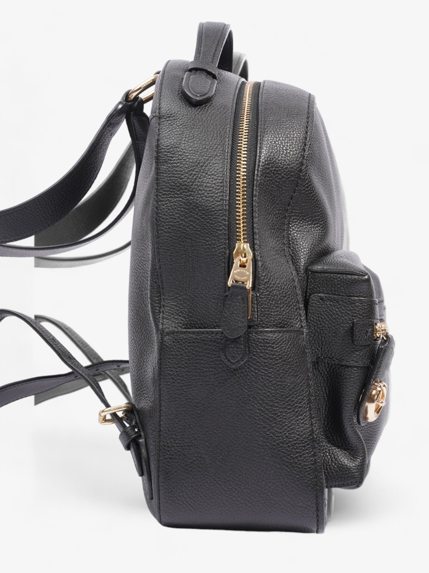 Campus Backpack Black Leather