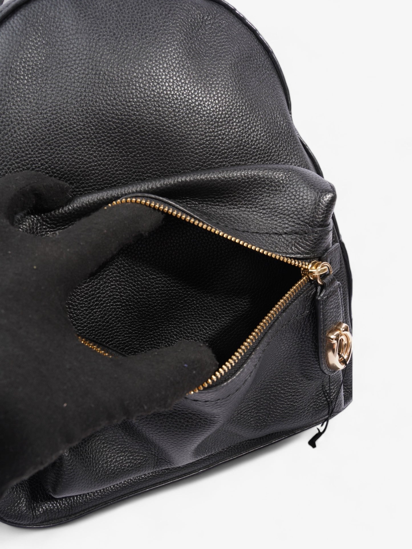 Campus Backpack Black Leather