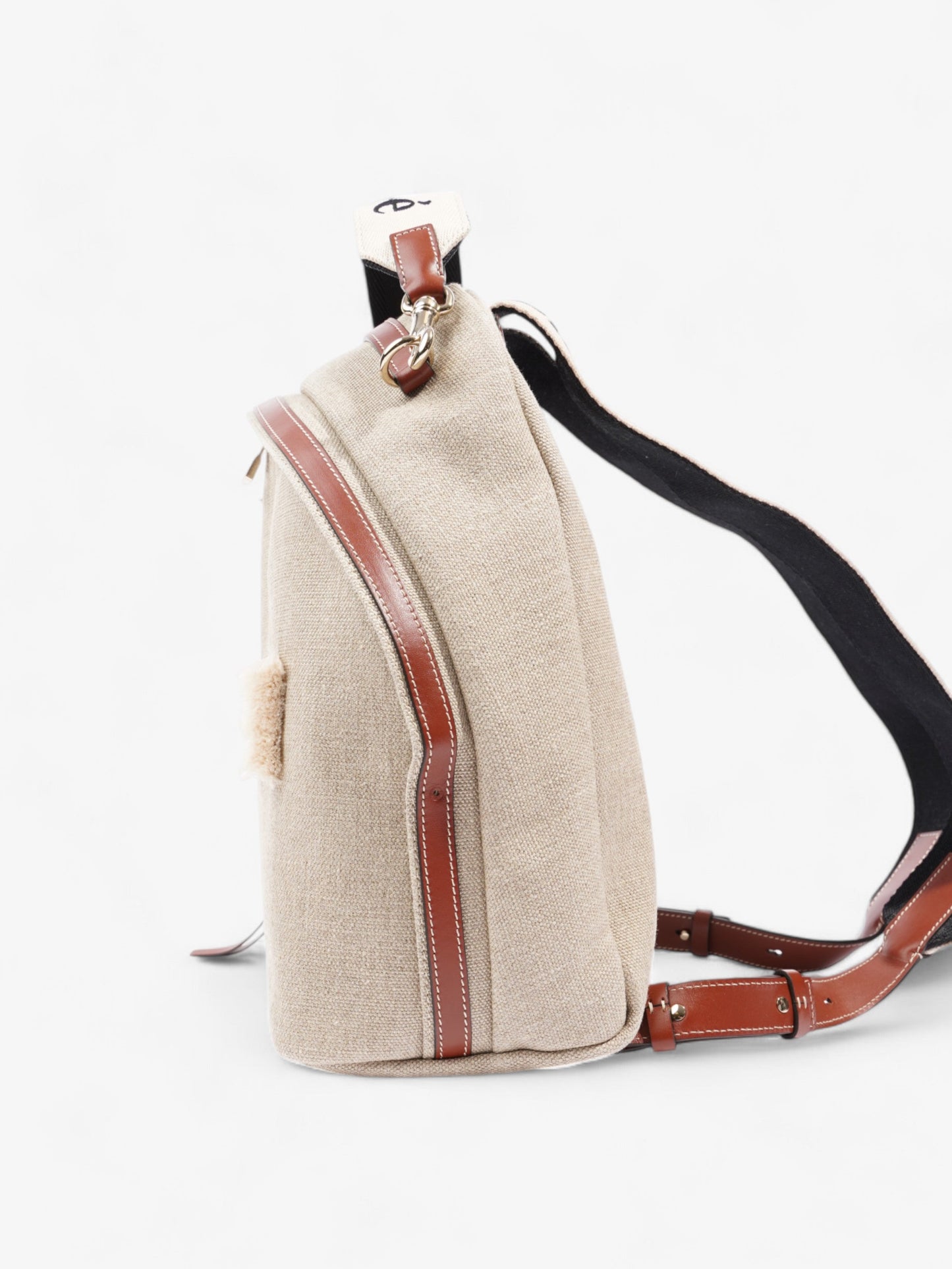 Chloe Woody Backpack Sepia Brown Cotton