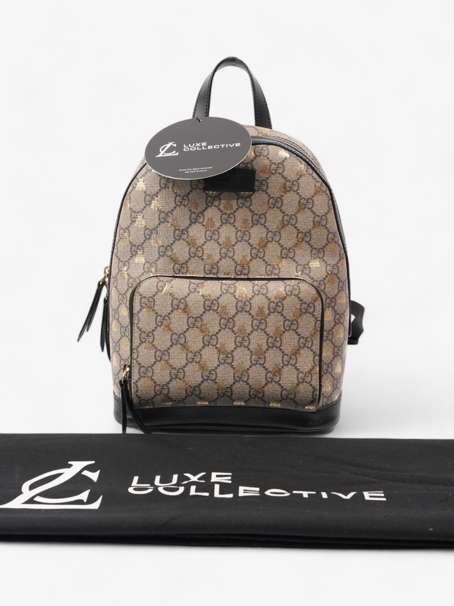 Gucci Backpack Supreme Bee Coated Canvas Small