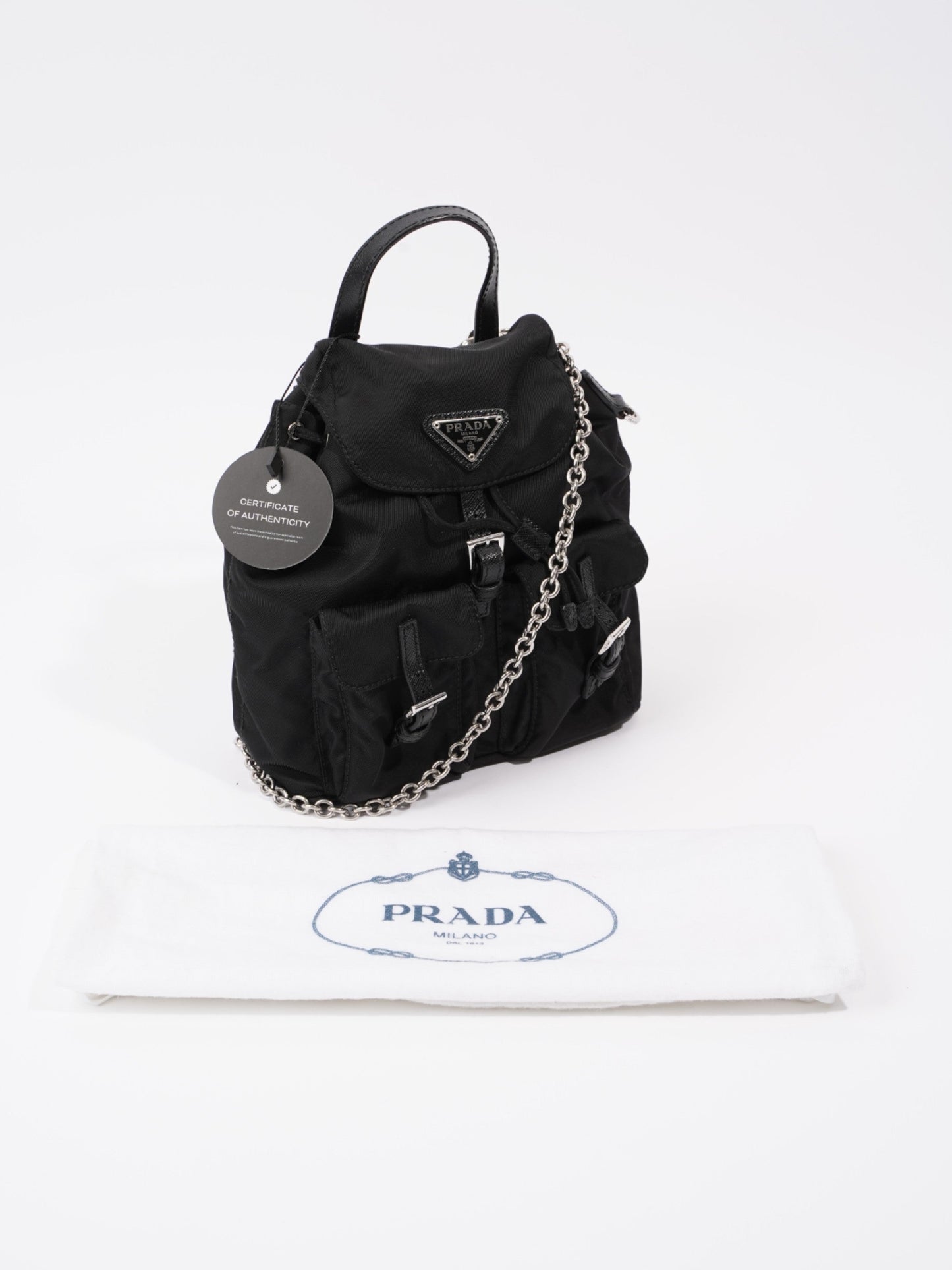 Prada Mini Backpack Black Re Nylon