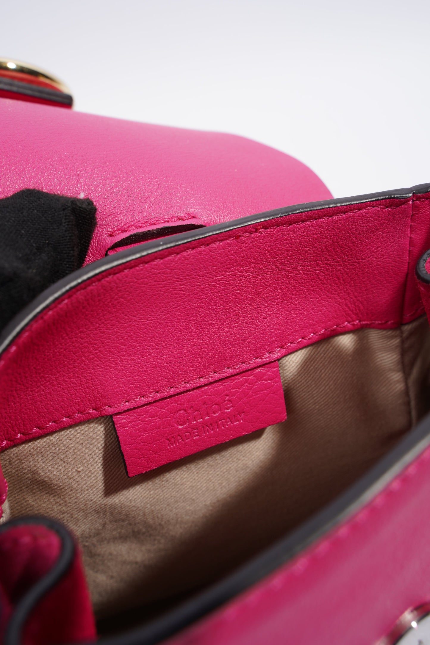 Chloe Mini Faye Backpack Hot Pink Leather