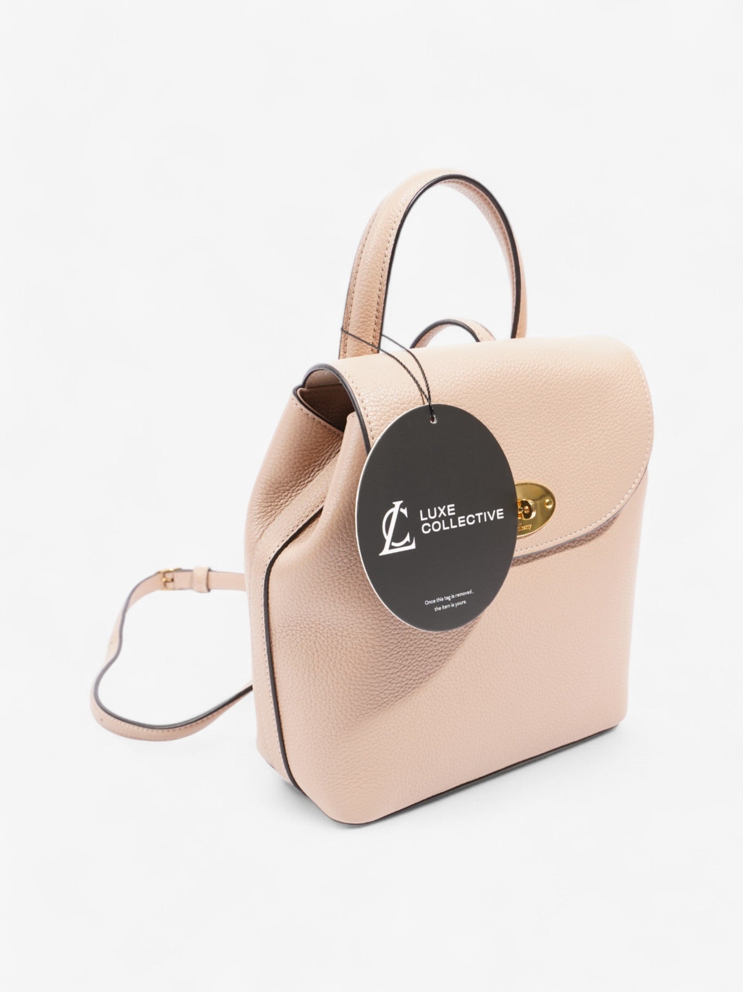 Mulberry Bayswater Backpack Rose Water Grained Leather Mini