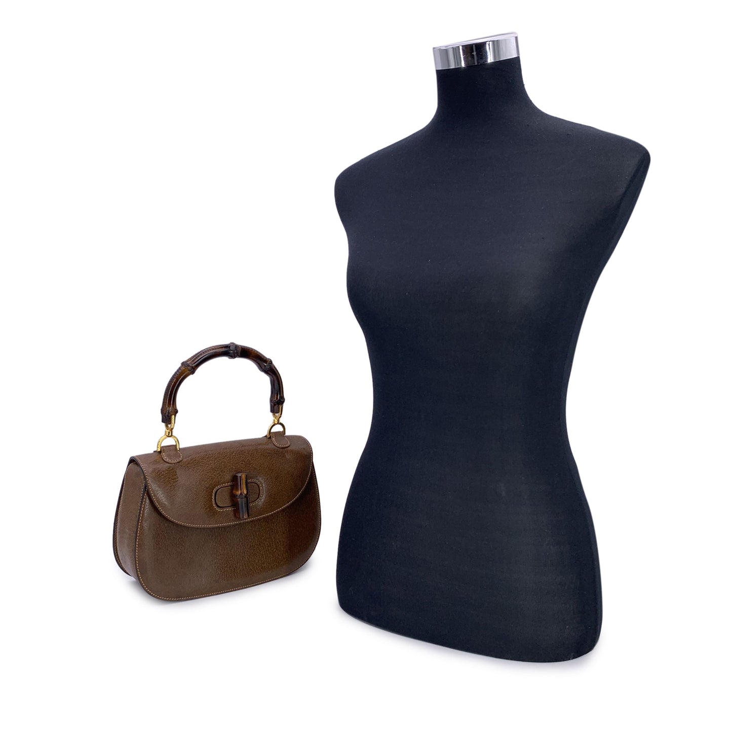 Gucci Handbag Vintage Bamboo Top Handle