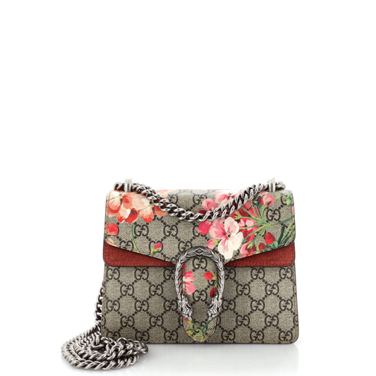 GUCCI Dionysus Bag Blooms Print GG Coated Canvas Mini