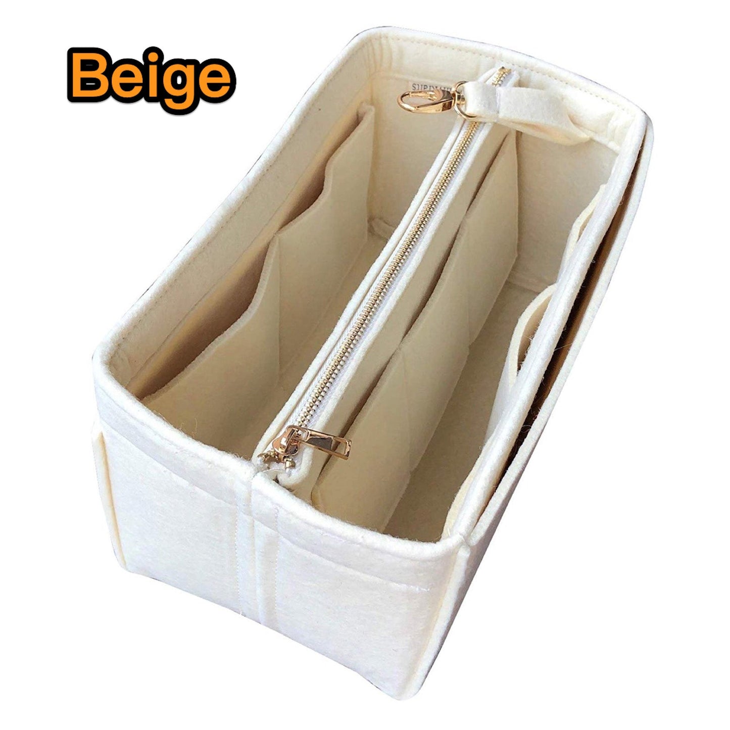 For [Garden Party 30 36] (w/ Detachable Zipper Bag) Tote Organizer Felt Organiser Purse Insert