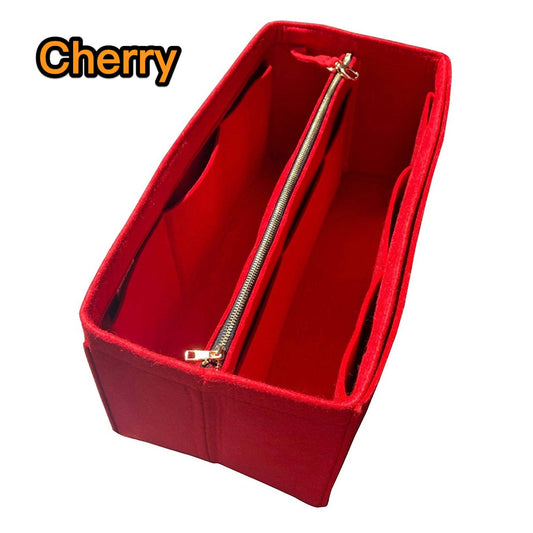 For [Garden Party 30 36] (w/ Detachable Zipper Bag) Tote Organizer Felt Organiser Purse Insert