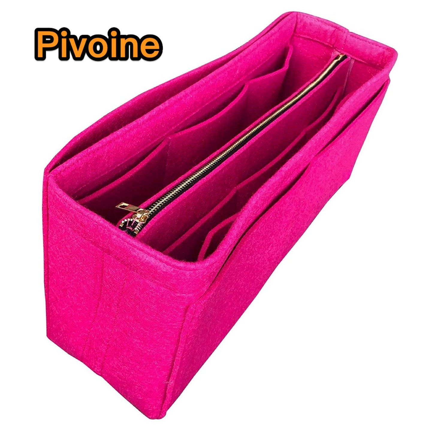 For [Garden Party 30 36] (w/ Detachable Zipper Bag) Tote Organizer Felt Organiser Purse Insert