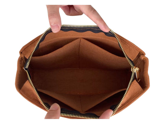 For [Evelyne 29 33 40 TPM (Small)] Purse Organizer Liner Protector (Slim Design with Zipper)